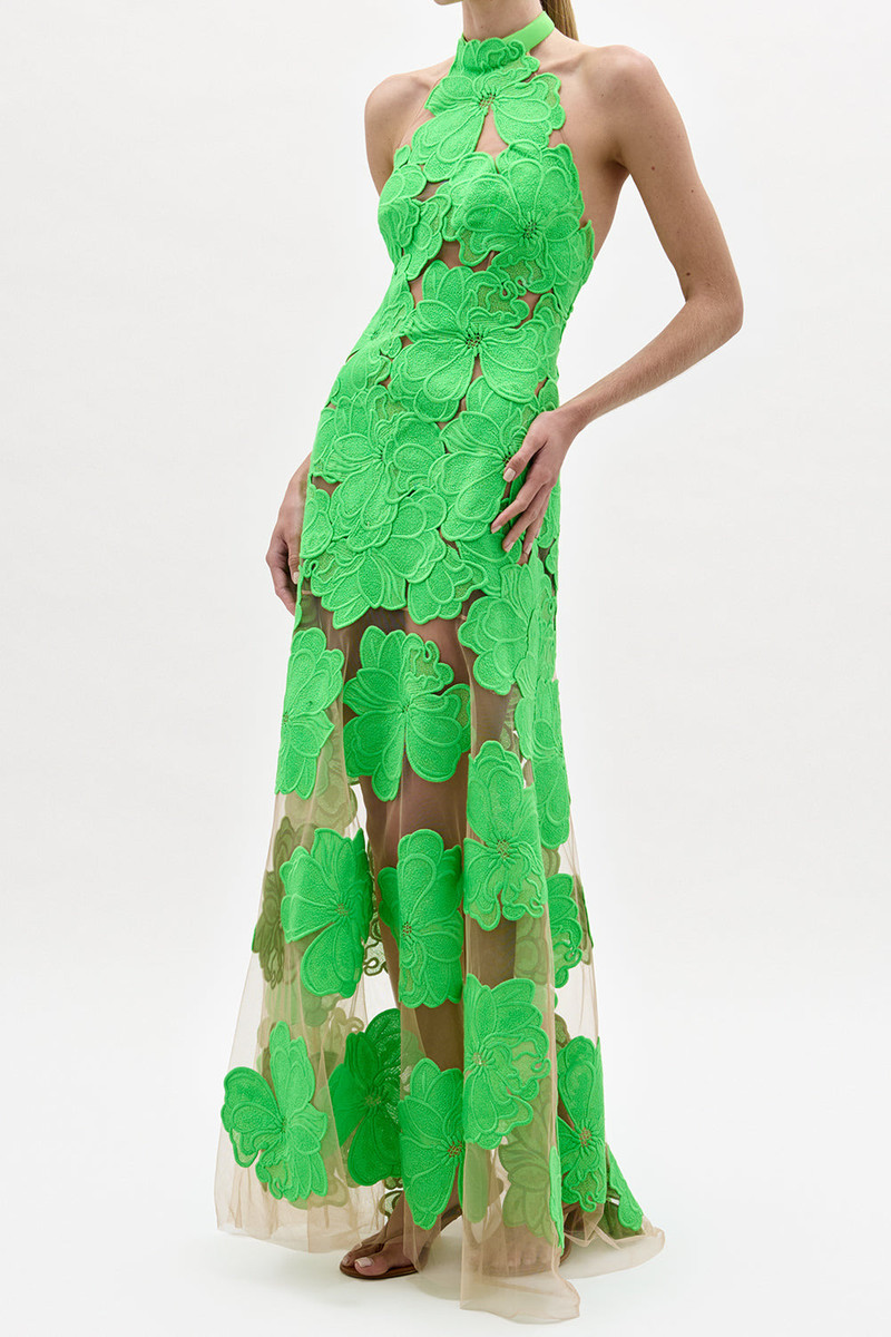 SILVIA TCHERASSI Mab Dress - Green outlook