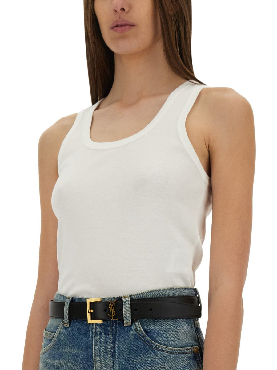 Saint Laurent Women Tank Top "Cassandras" - 4