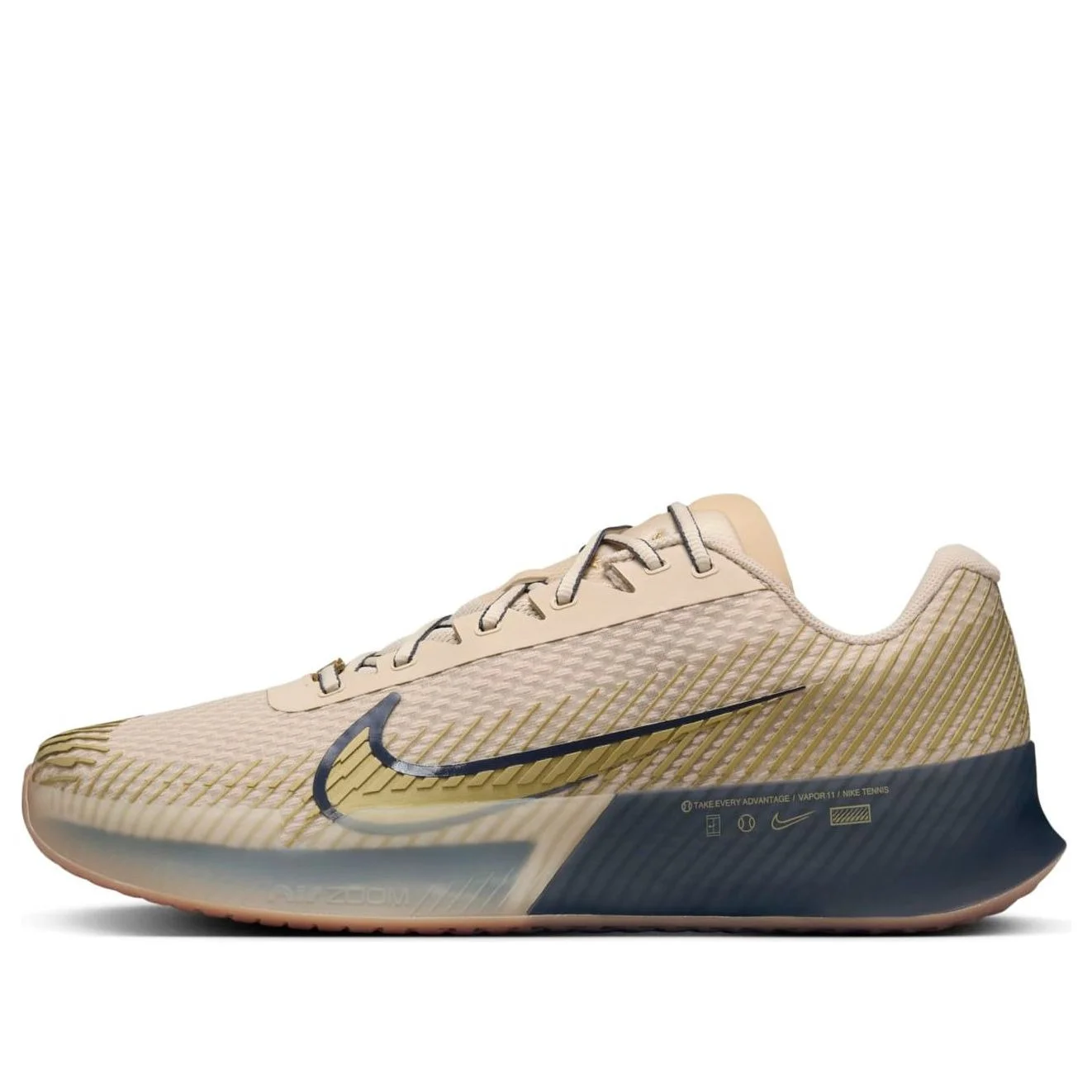 NikeCourt Vapor 11 Premium 'Sanddrift Thunder Blue Brown' FN4735-101 - 1