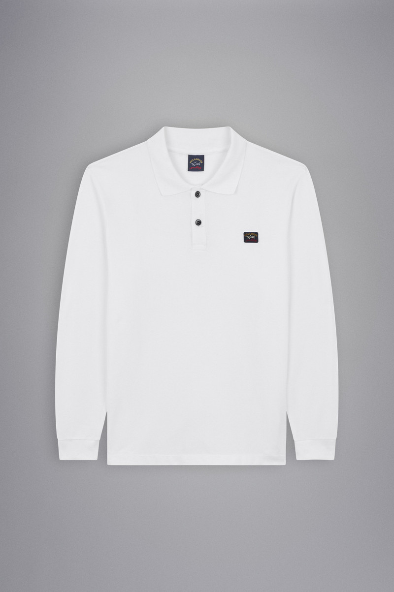 COTTON PIQUÉ POLO SHIRT WITH ICONIC BADGE 1