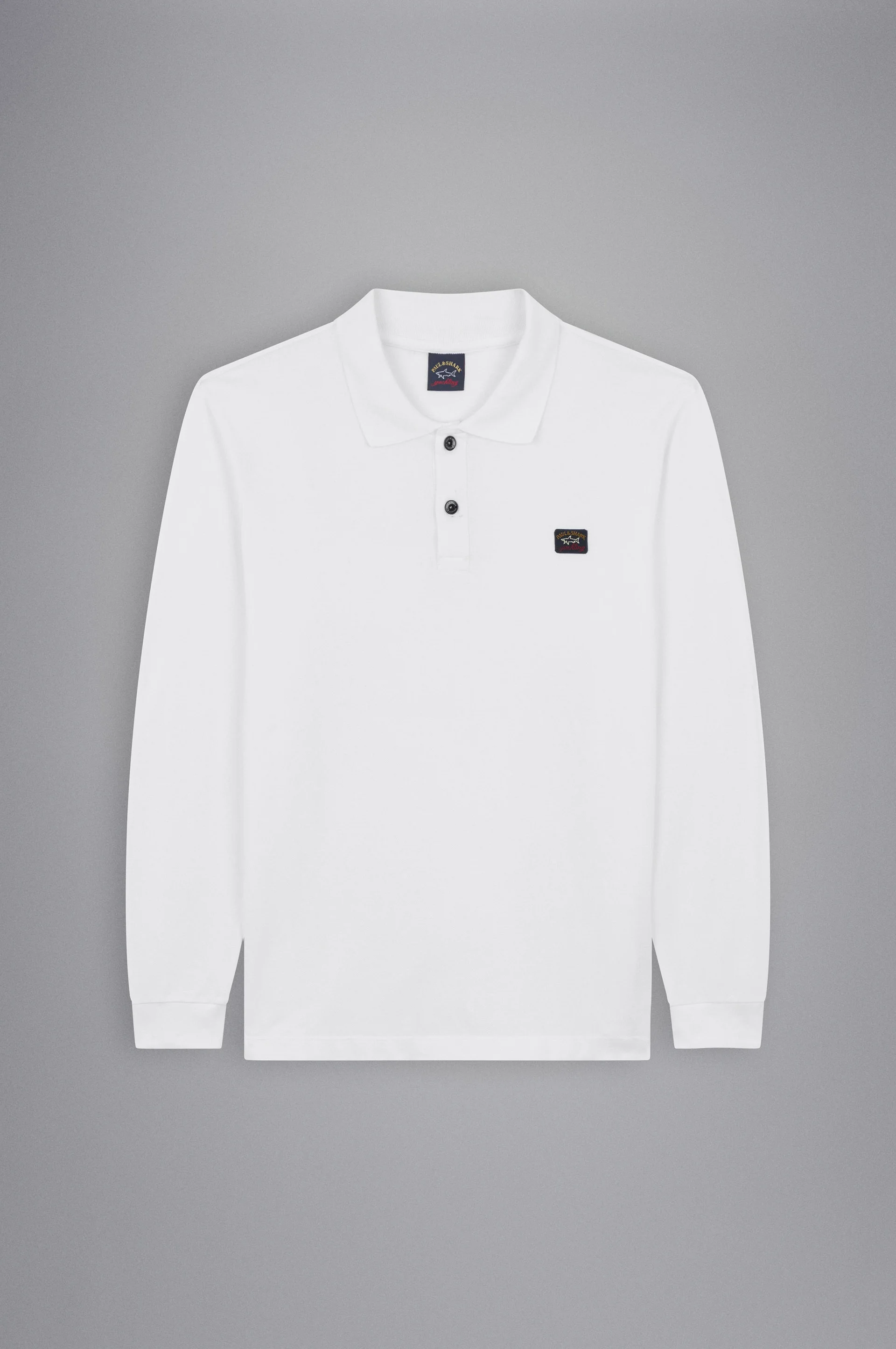 COTTON PIQUÉ POLO SHIRT WITH ICONIC BADGE - 1