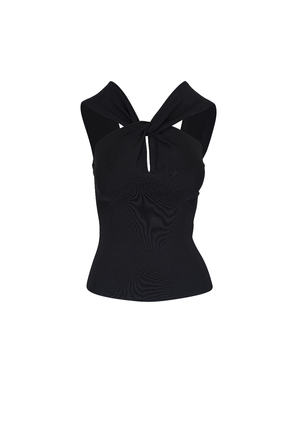 Crush Halter Neck Top Black - 2
