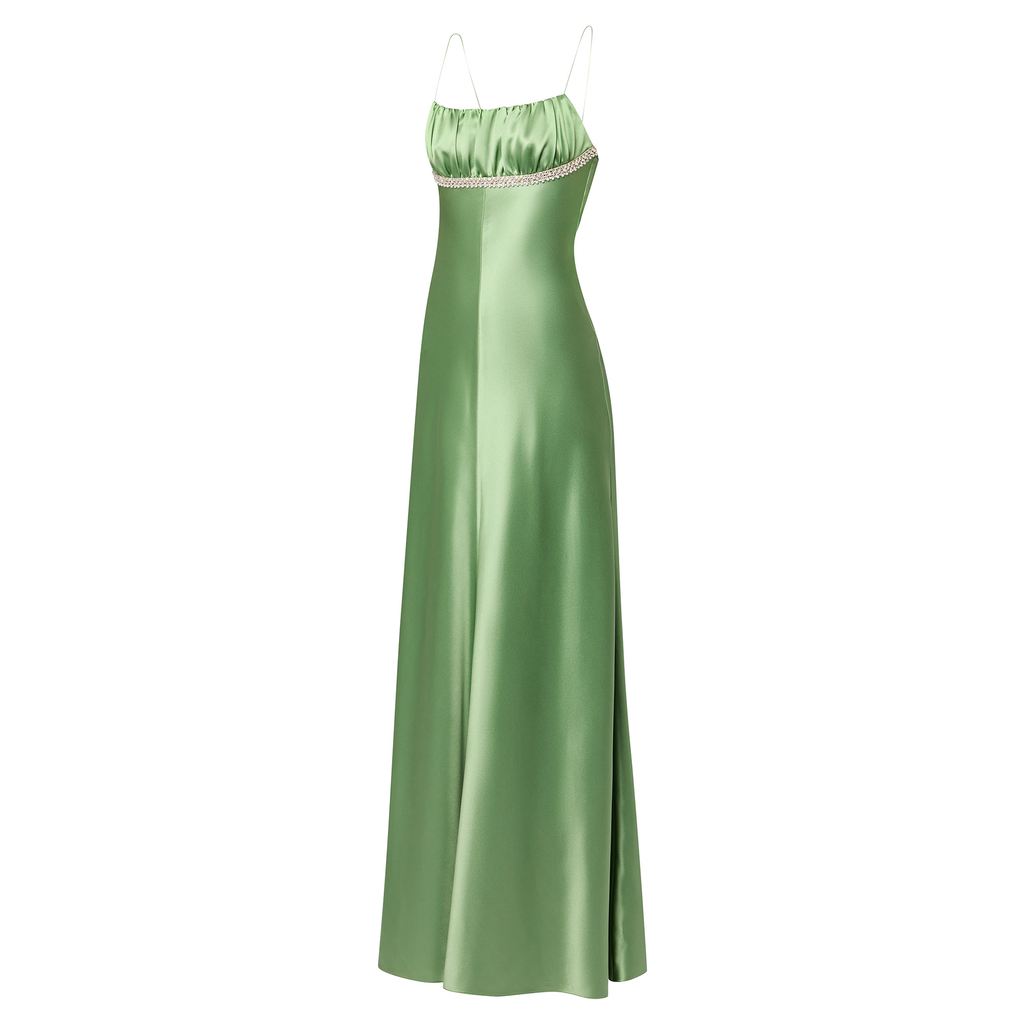 Beaded Trim Gown - 2