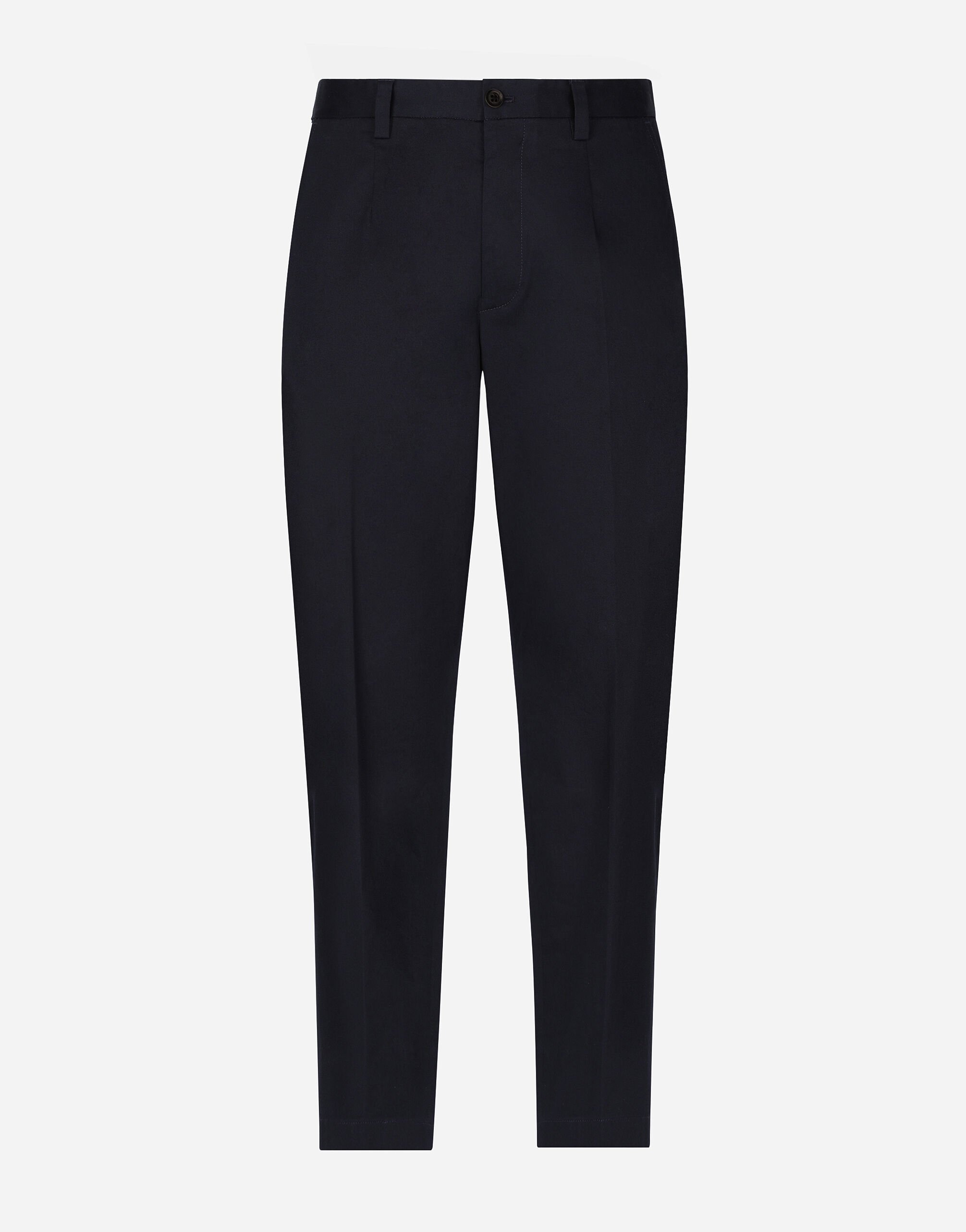 Stretch cotton pants - 1