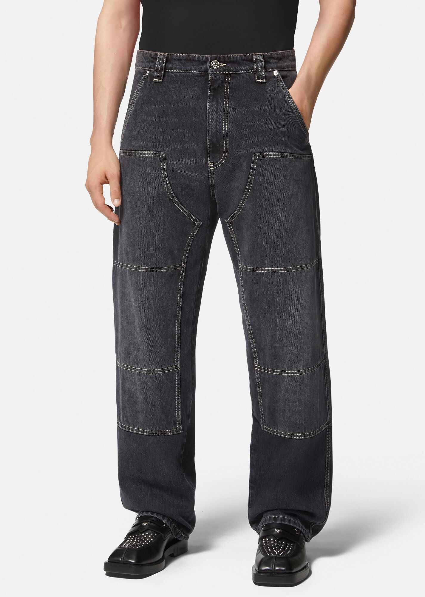 Versace Wide-Leg Jeans - 3
