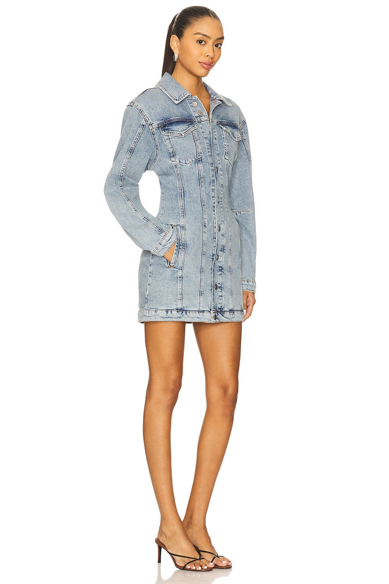 GOOD AMERICAN Barrel Long Sleeve Mini Dress outlook