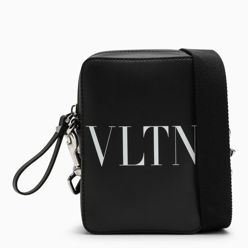 Valentino Garavani Mini Black Leather Shoulder Bag Men - 1
