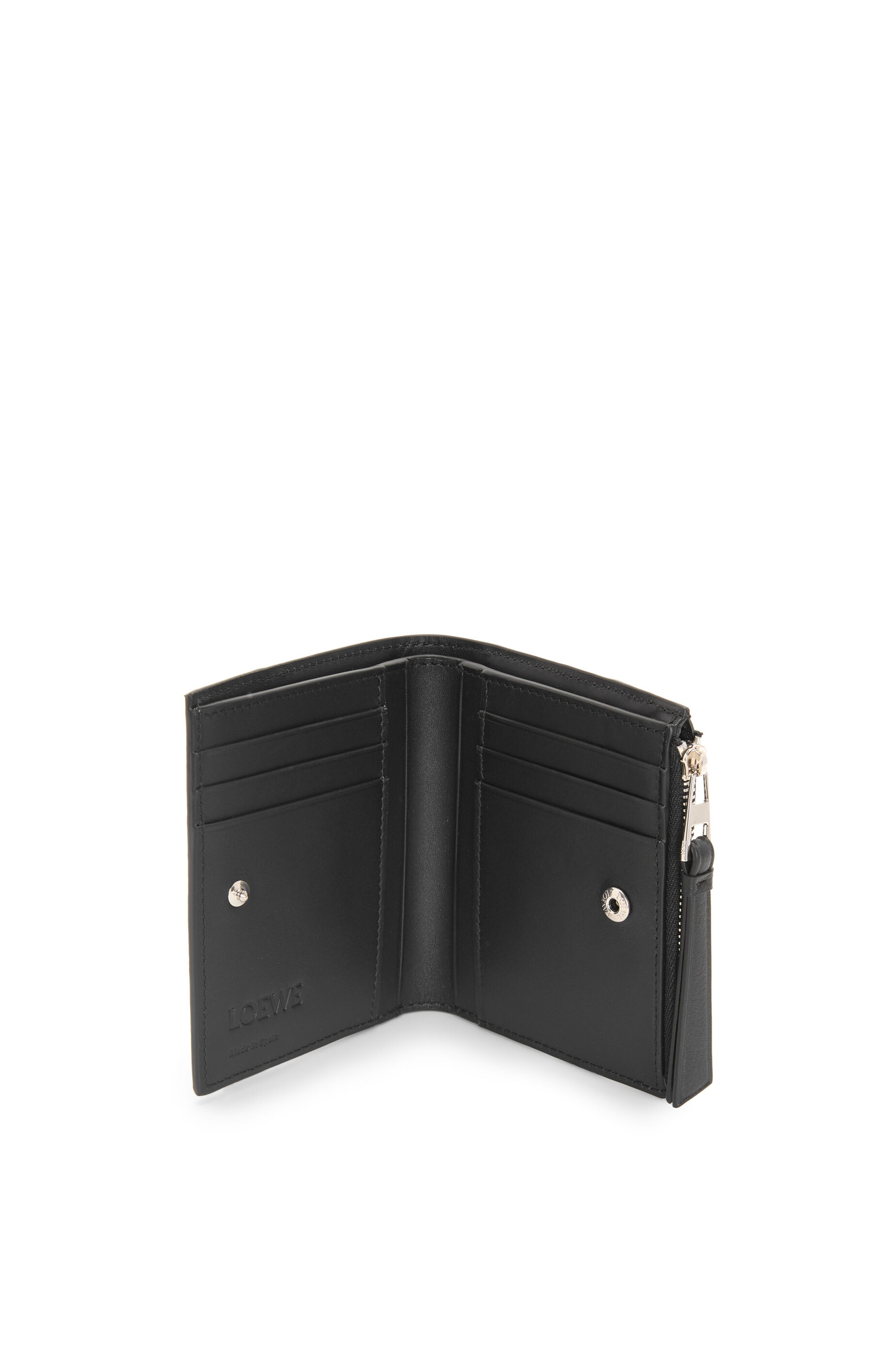 Puzzle Edge slim compact wallet in classic calfskin - 2