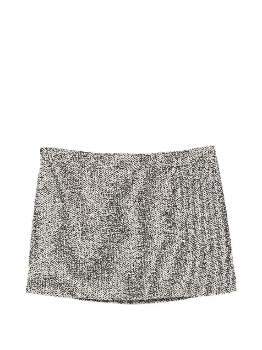 tweed-effect mini skirt - 1