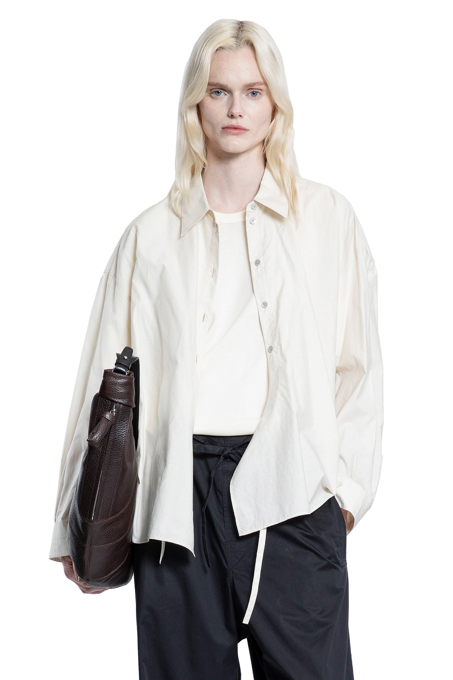 Straight-Collar-Twisted-Shirt - 5