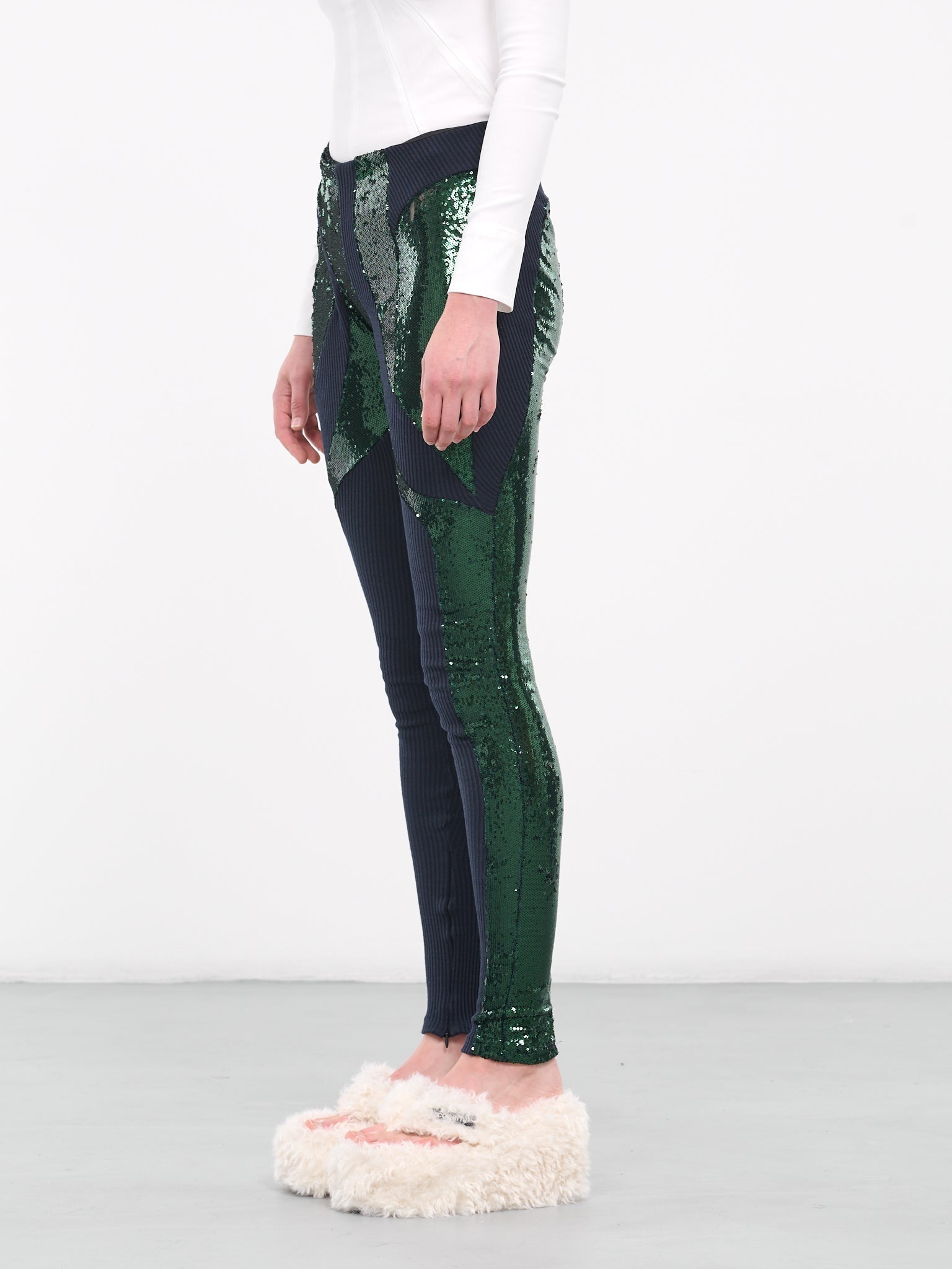 Sequin Knit Leggings - 2