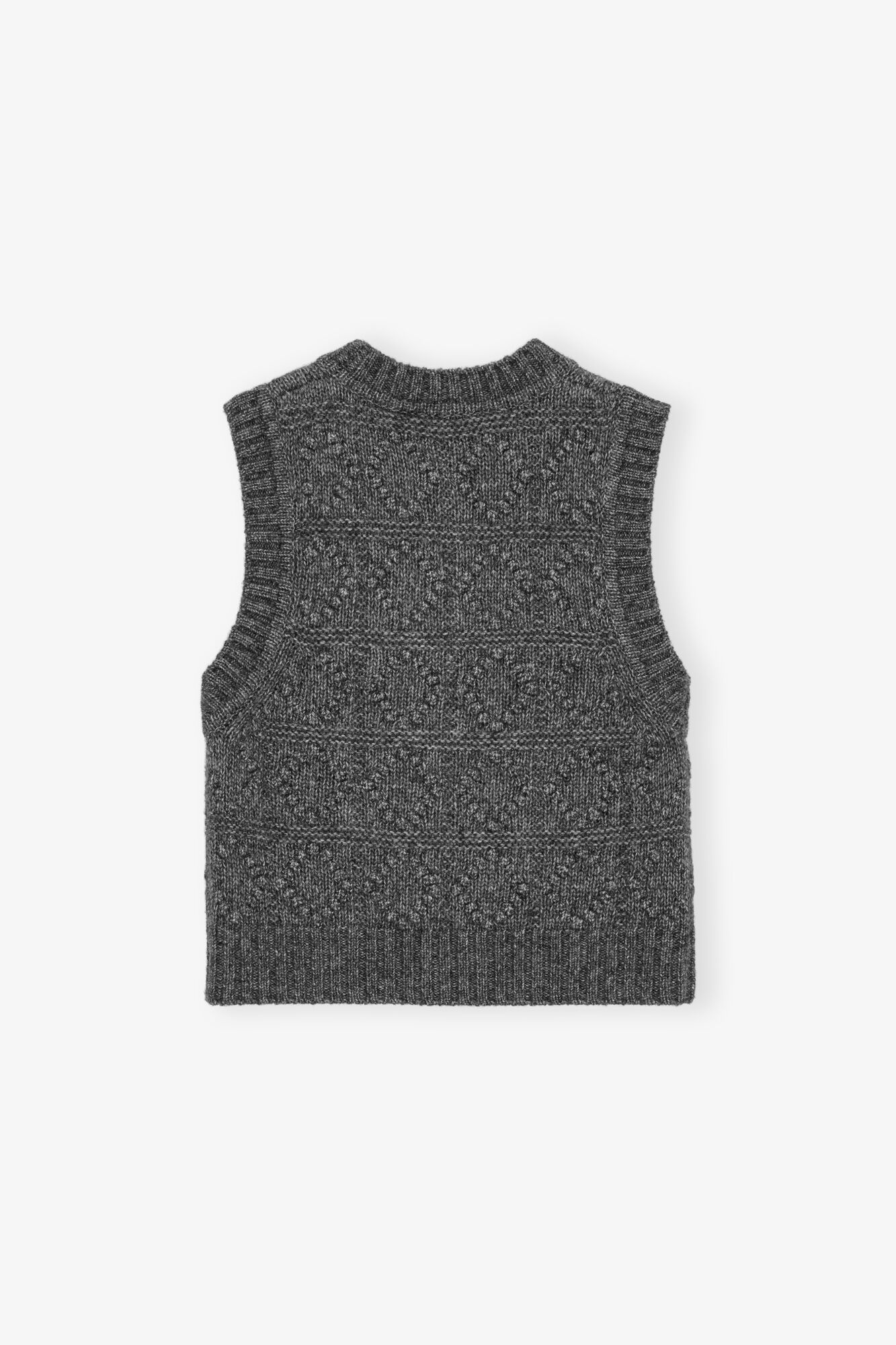 GREY KNIT VEST - 6
