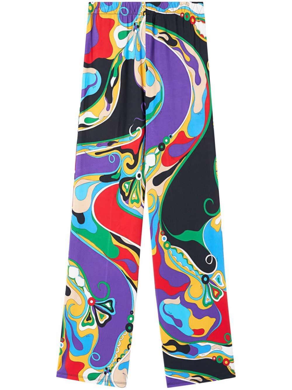 Orchidee print trousers - 1