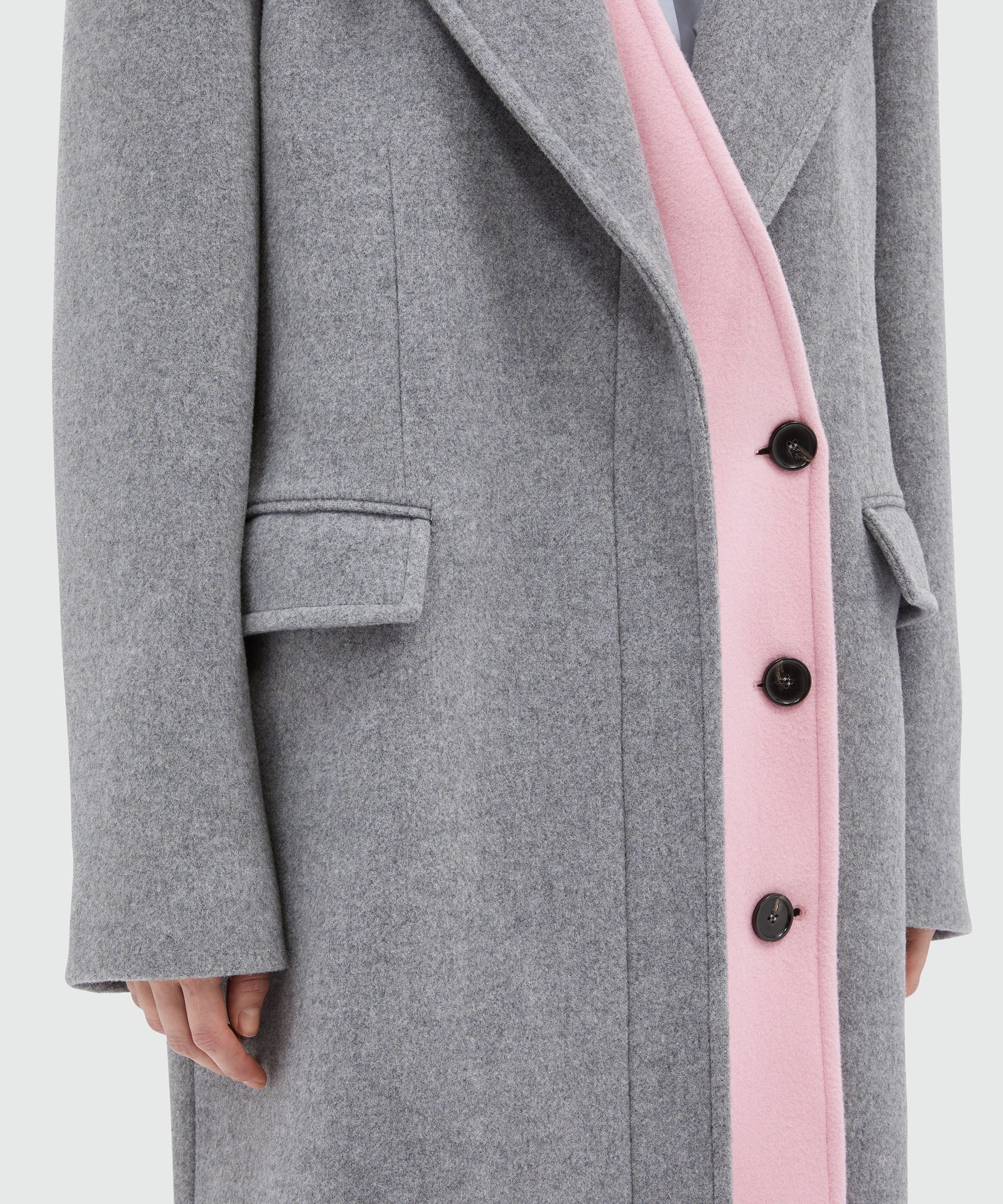 Blended wool double-layer coat - 5