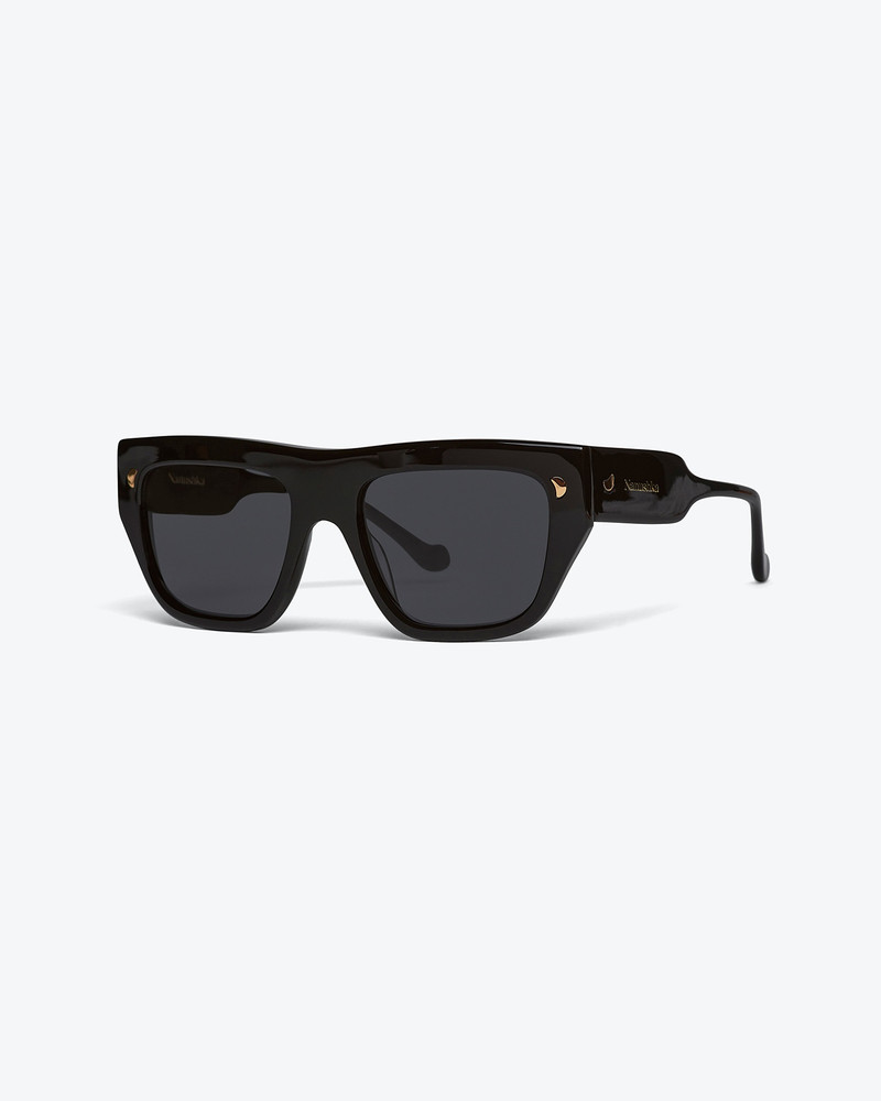 MARTIM - Bio-plastic D-frame sunglasses - Black 1