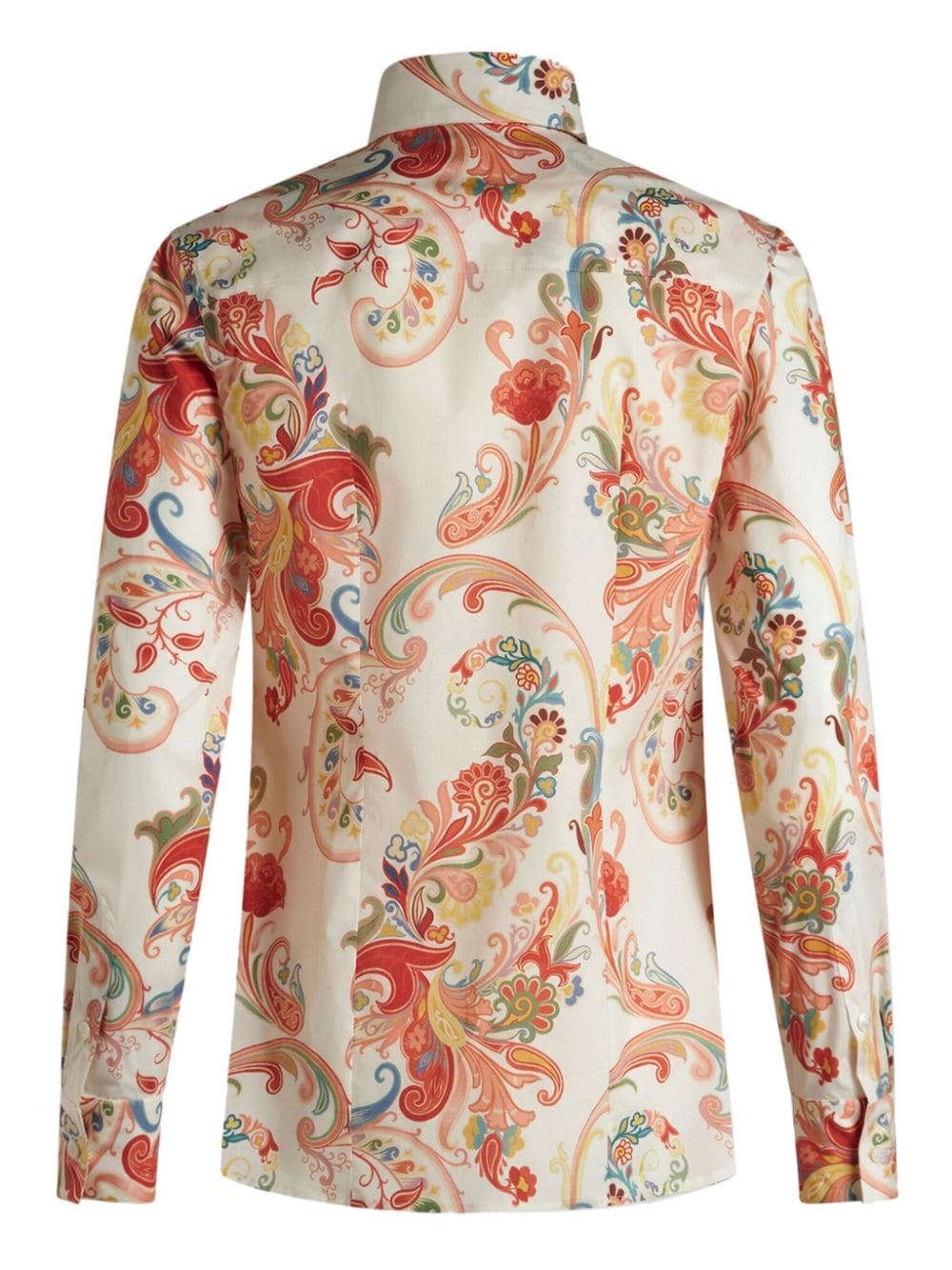 paisley-print cotton-poplin shirt - 7