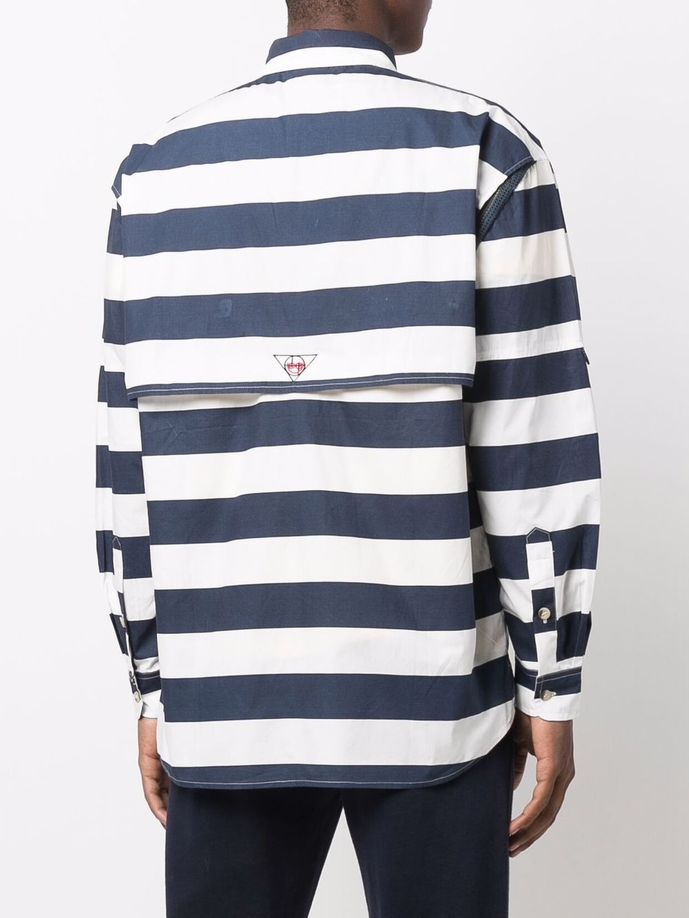 striped button-up shirt - 4