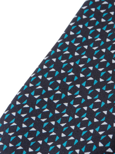 Prada geometric print tie outlook