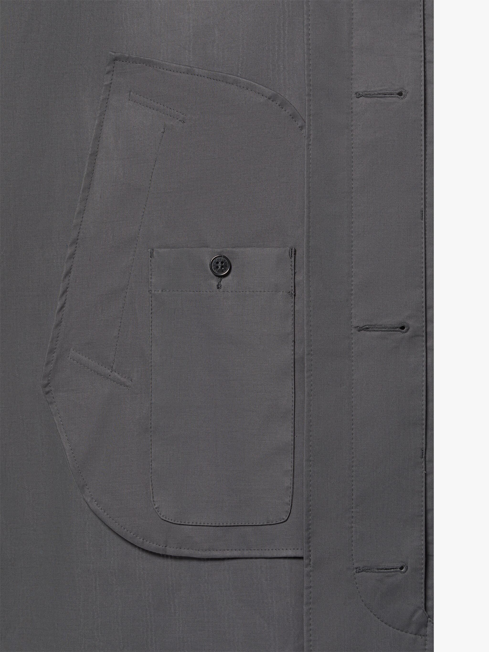 WOLFSON GREY RAINTEC HOODED COAT - 6