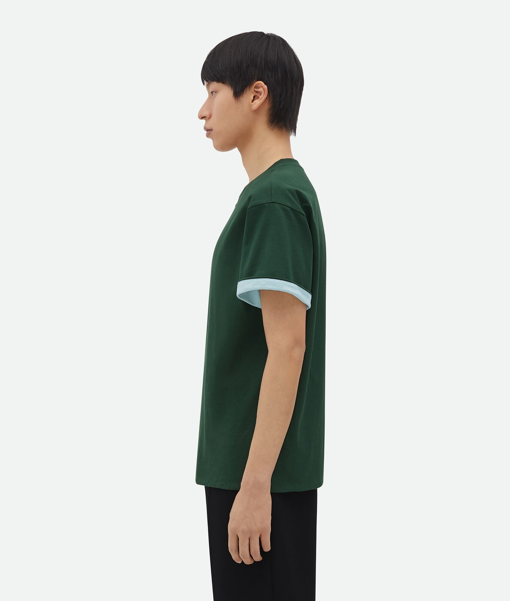 Double Layer Relaxed Cotton T-Shirt - 2