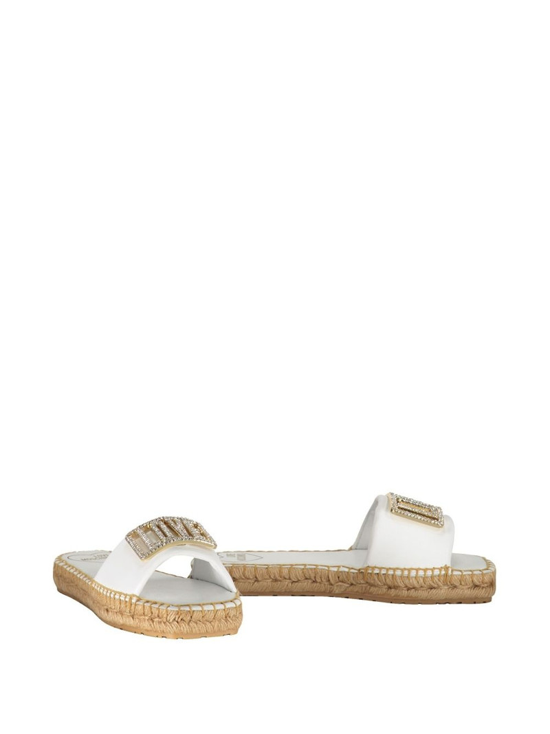 Moschino embellished espadrille slides outlook