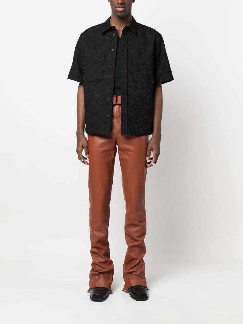Off-White Lea buckled leather trousers outlook
