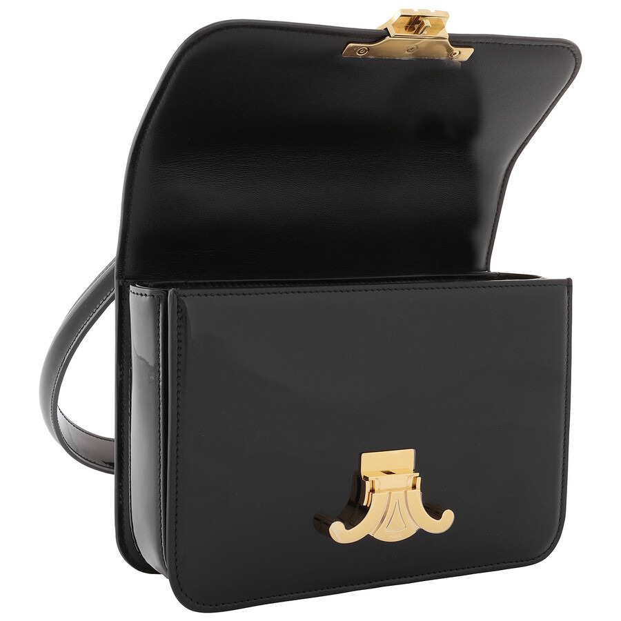 Celine Teen Garance Bag In Patent Calfskin - Black - 5