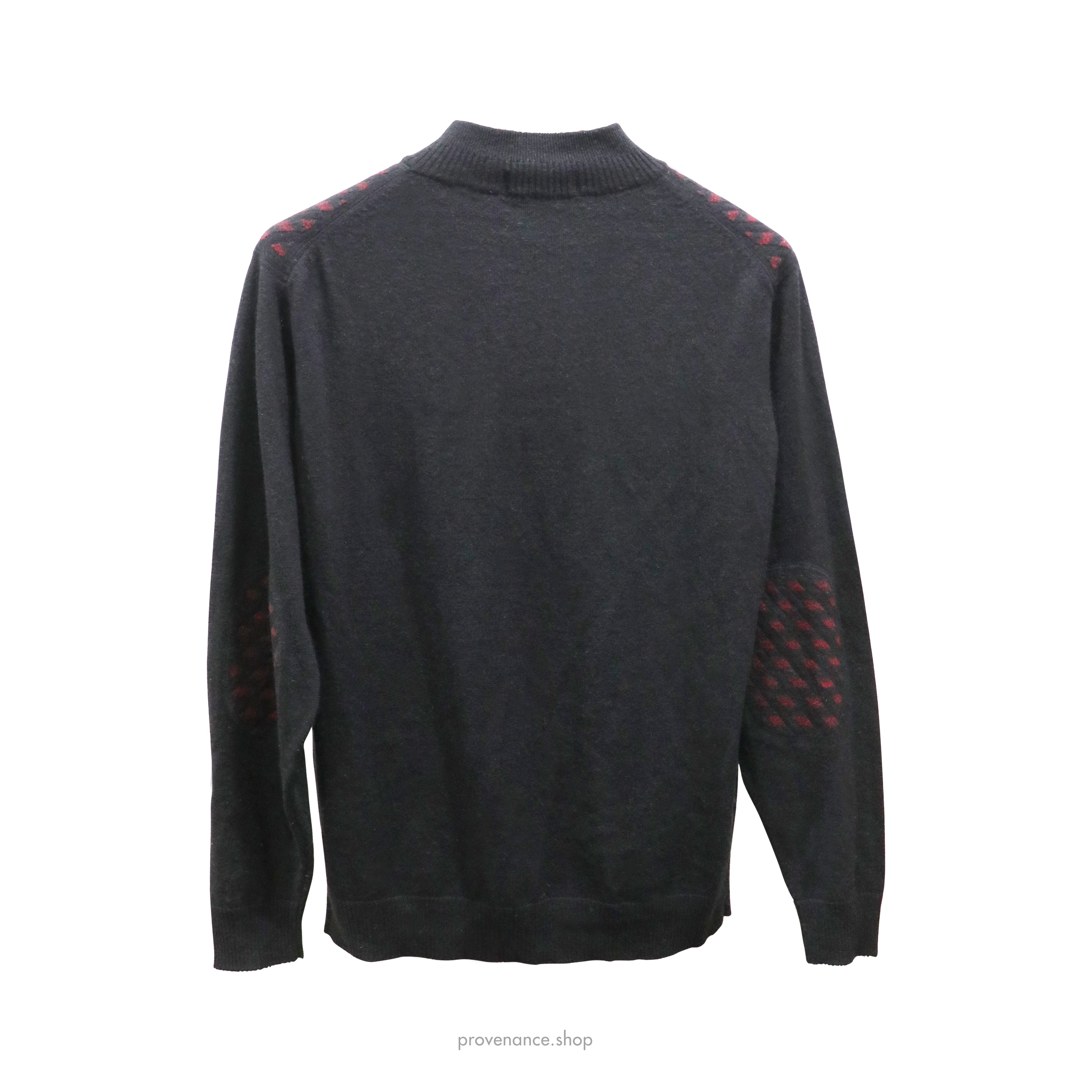 Paul & Shark Yachting Quarter-Zip Wool Sweater - Black - 2