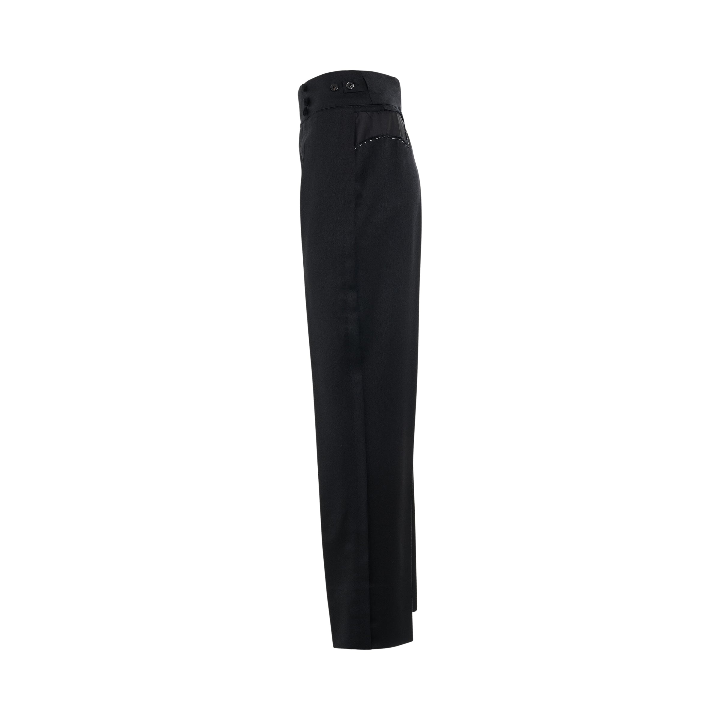 High Waist Pants in Black - 3