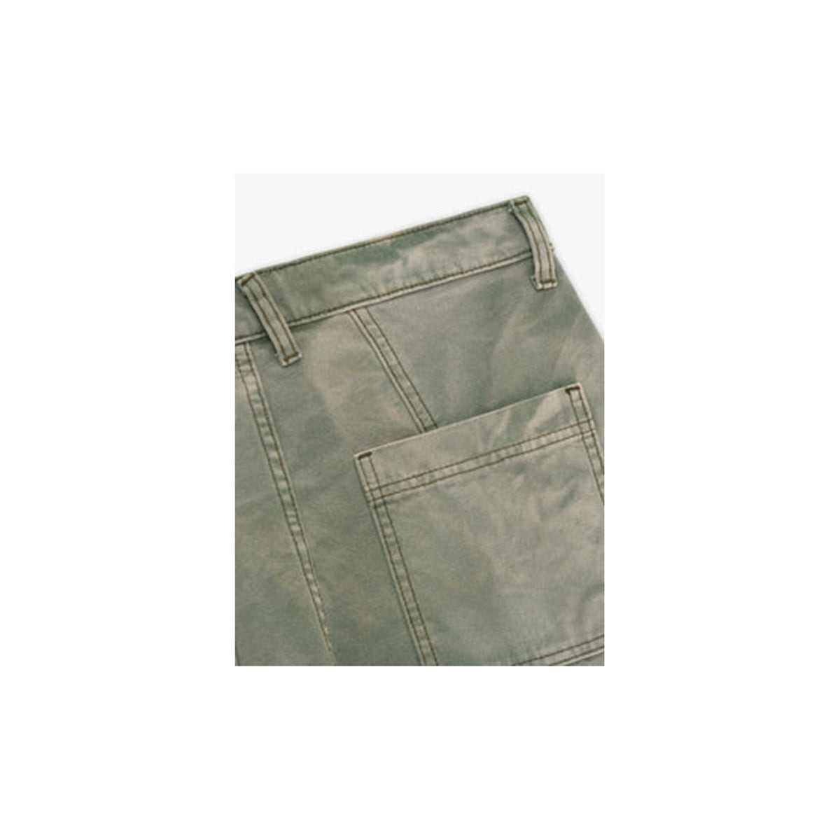 CANVAS CARGO PANTS (SAGE GREEN) - 4
