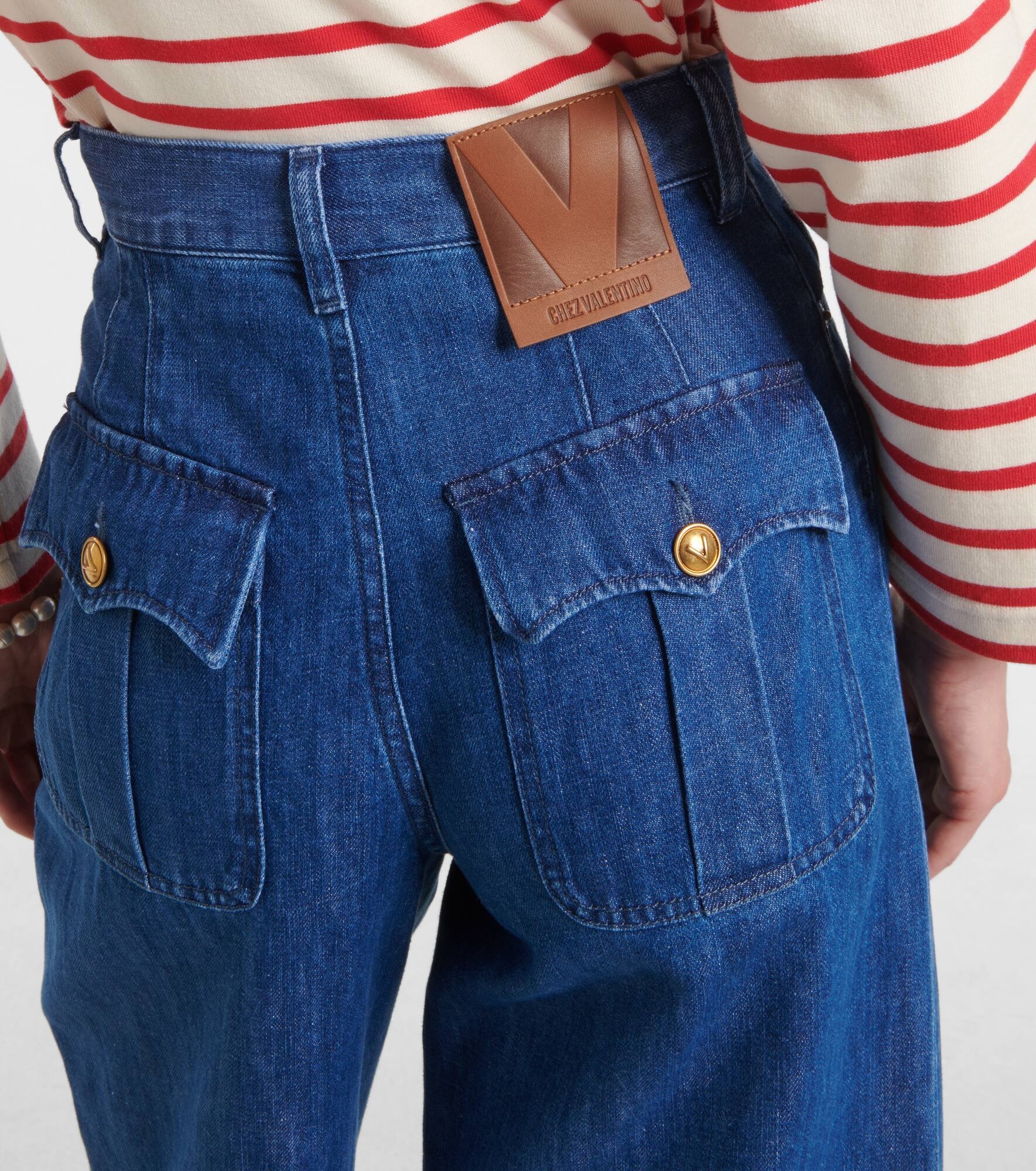 High-rise wide-leg jeans - 6
