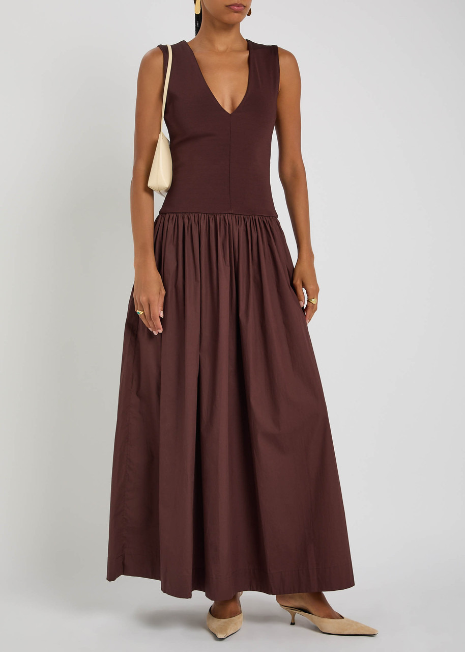 Esse Studios Cotton and Jersey Midi Dress - 4
