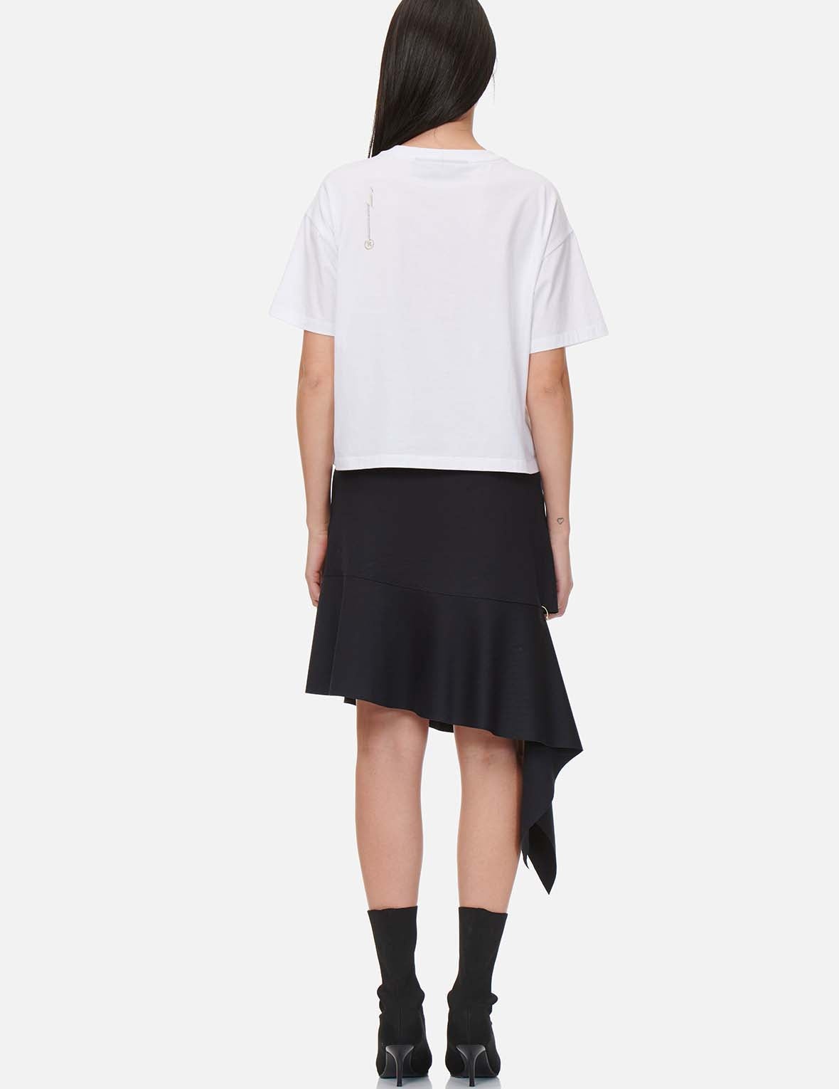 Asymmetric Drape Skirt - 6