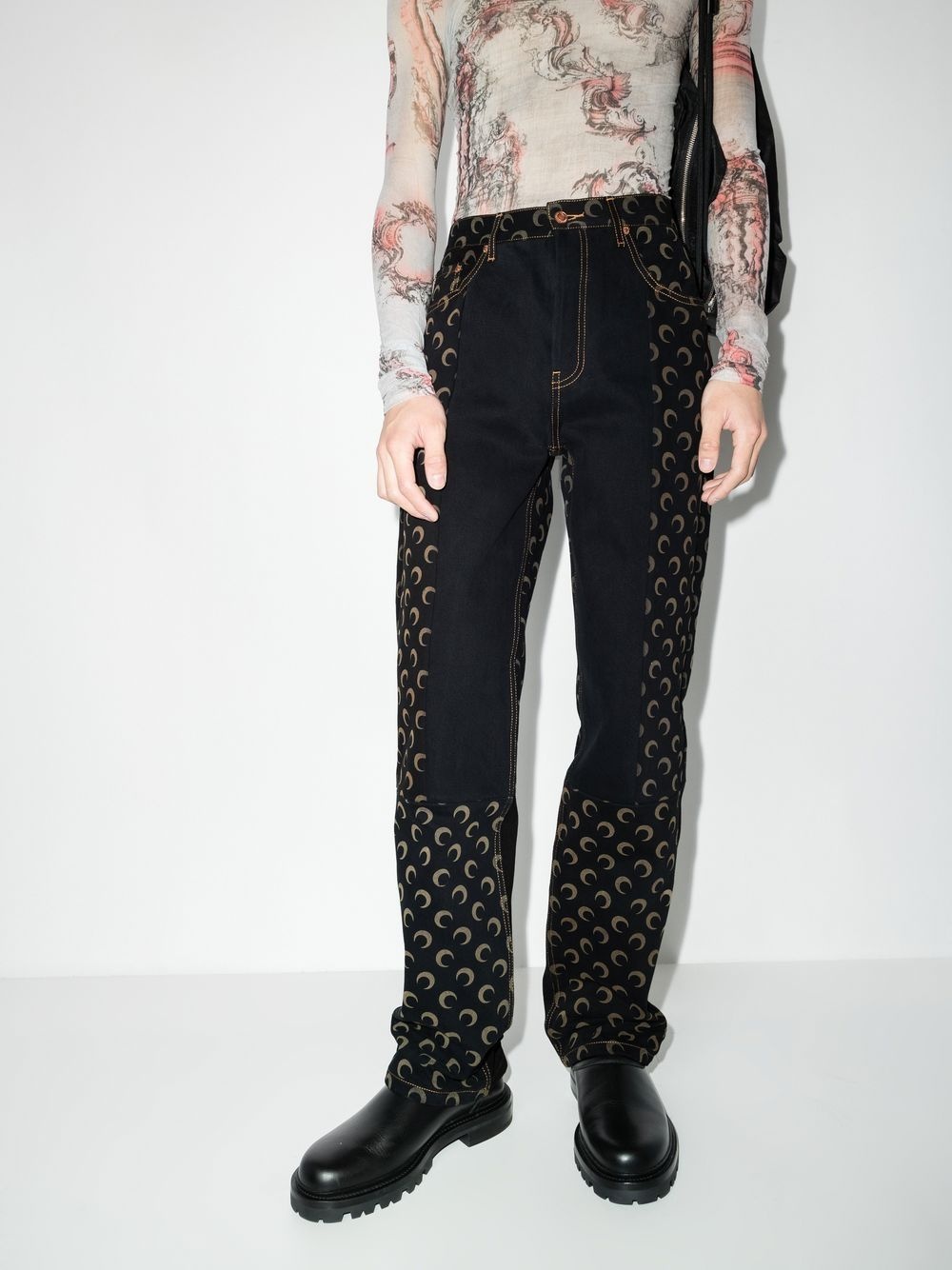 Regen Crescent Moon straight-leg jeans - 2
