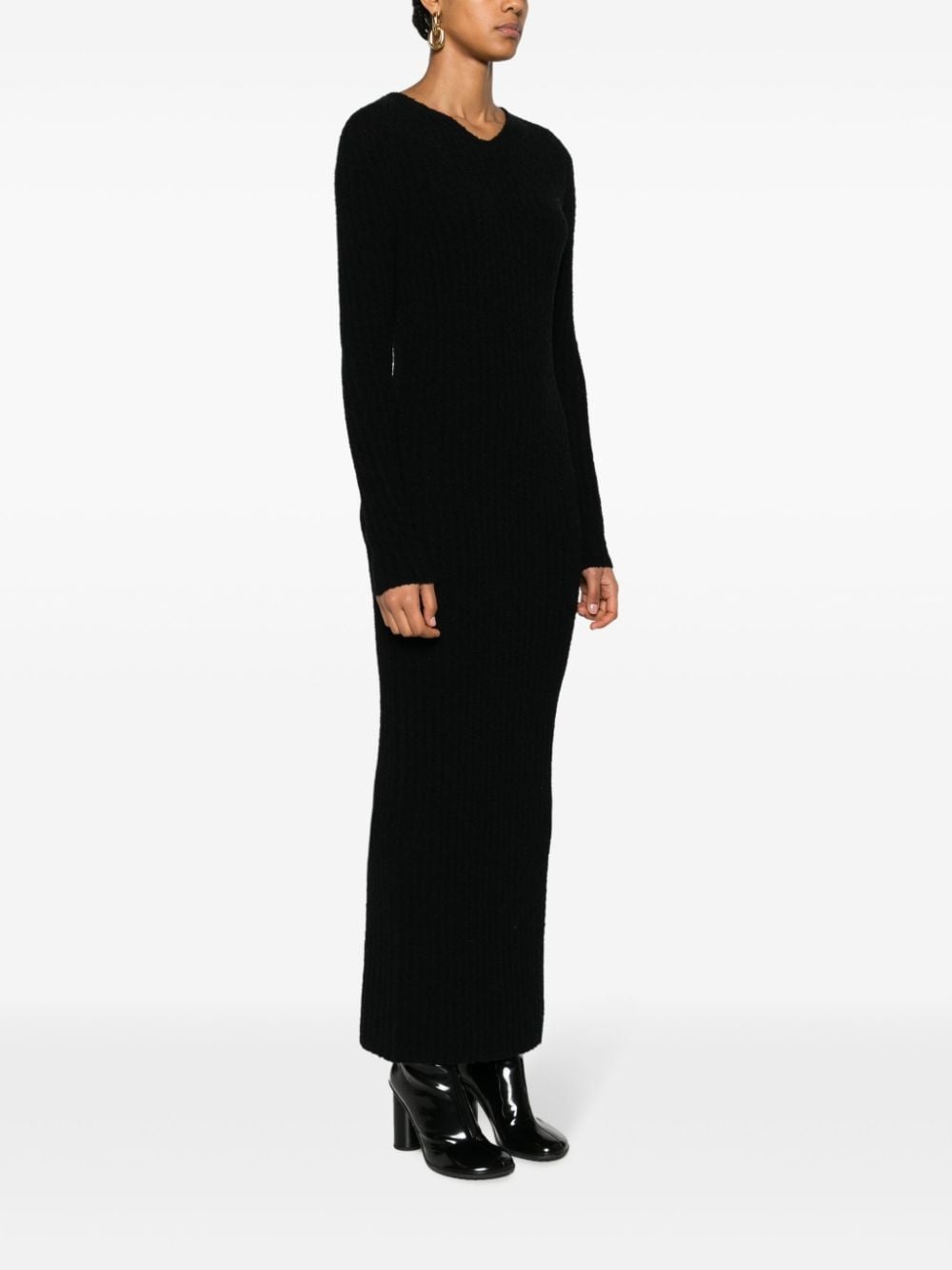 ribbed-knit maxi dress - 3