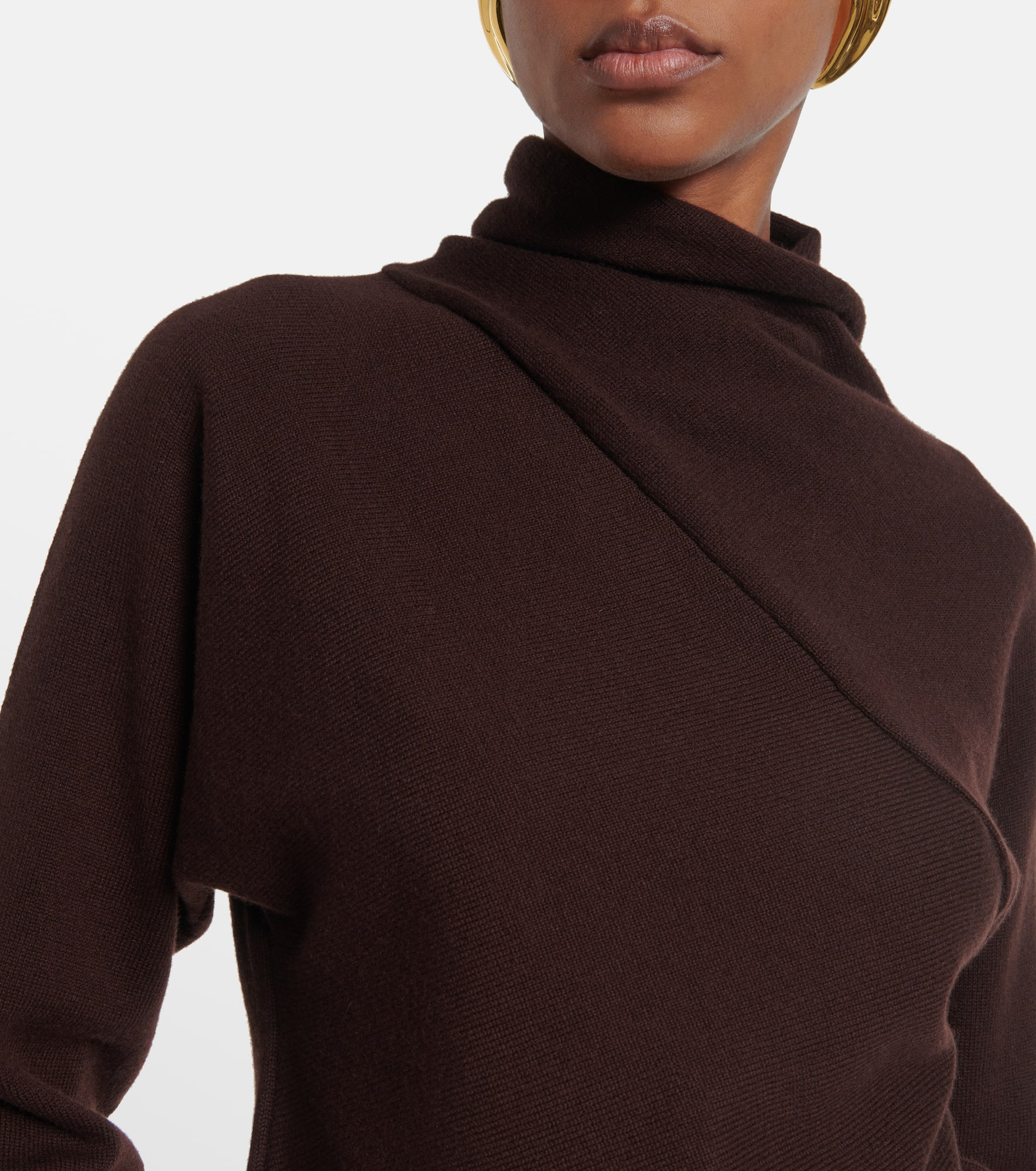 Cashmere and cotton turtleneck sweater - 4