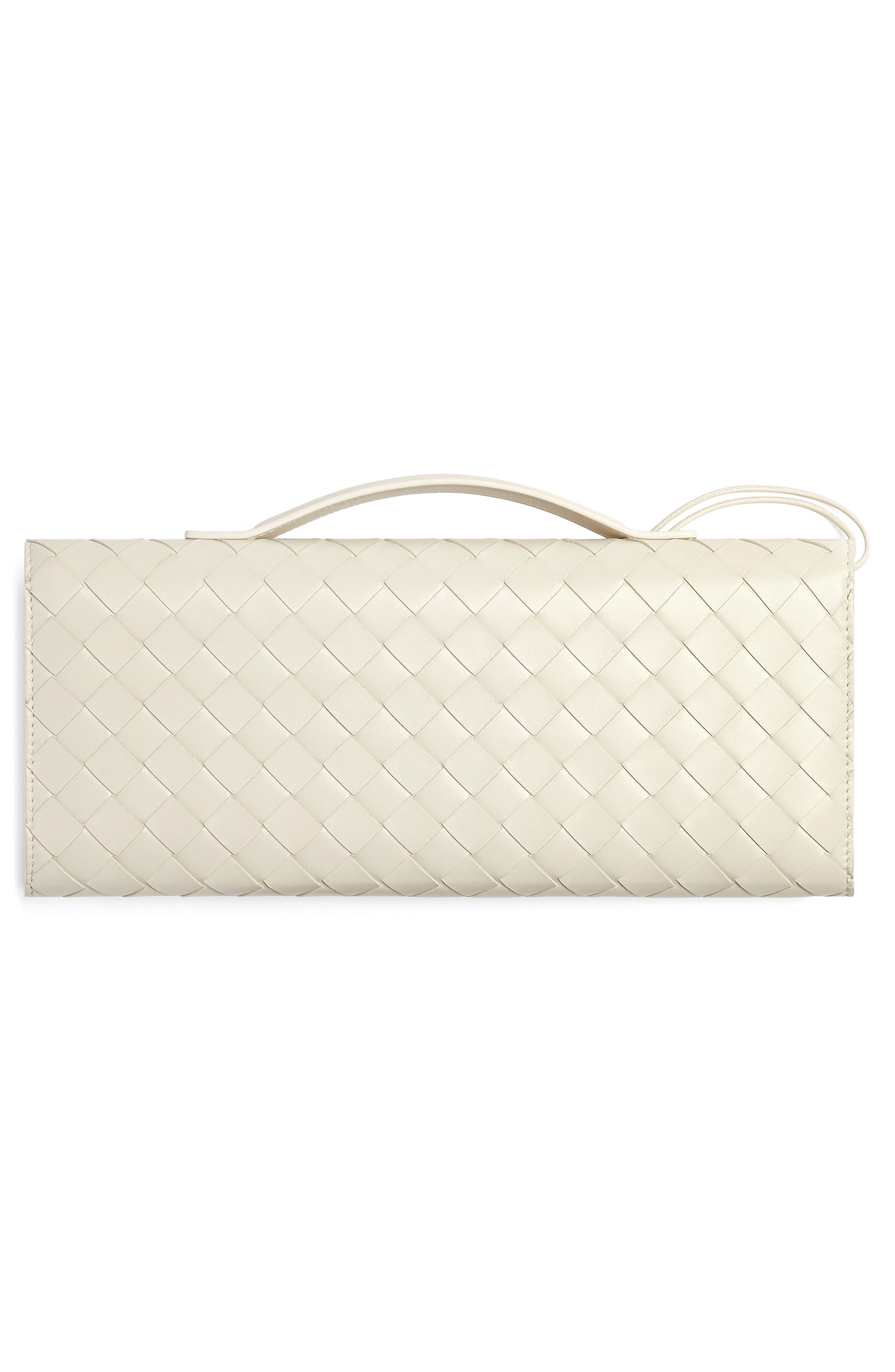 Bottega Veneta Long Andiamo Mushroom Leather East/West Clutch in Sea Salt/Mushroom-Mb at Nordstrom - 2