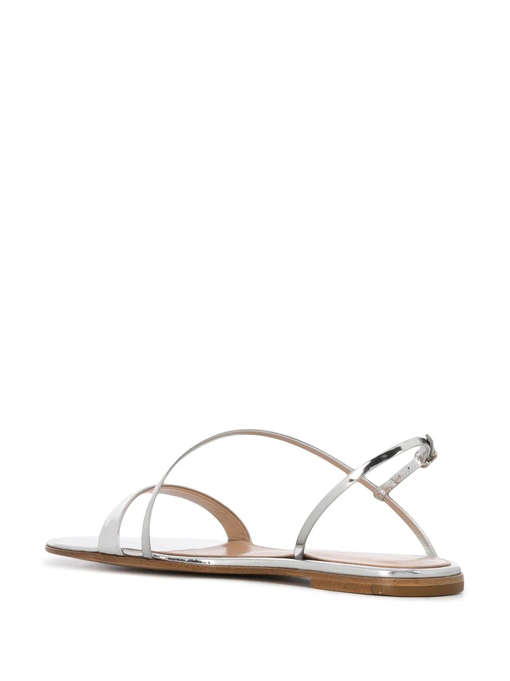 Manhattan metallic flat sandals - 3