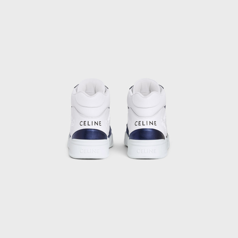 CELINE CT-06 HIGH TOP SNEAKER in CALFSKIN & METALLIC CALFSKIN outlook