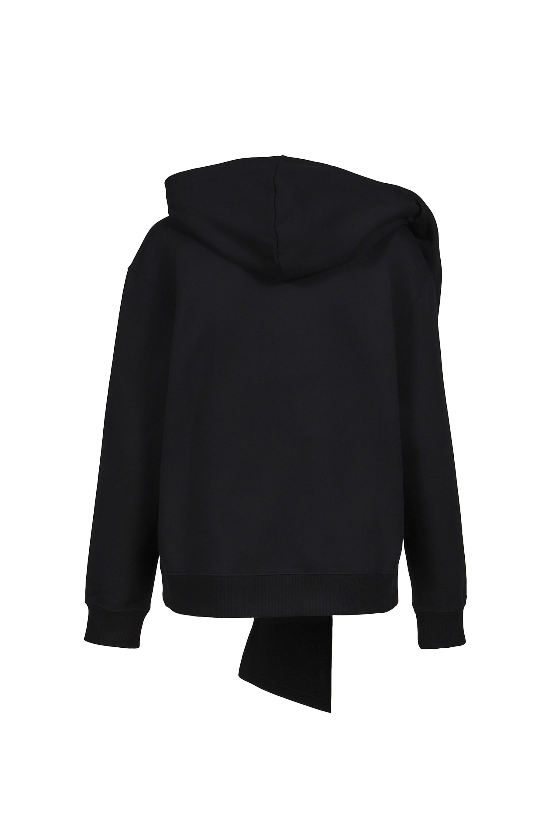SCARF EMBROIDERED HOODIE / BLK - 3