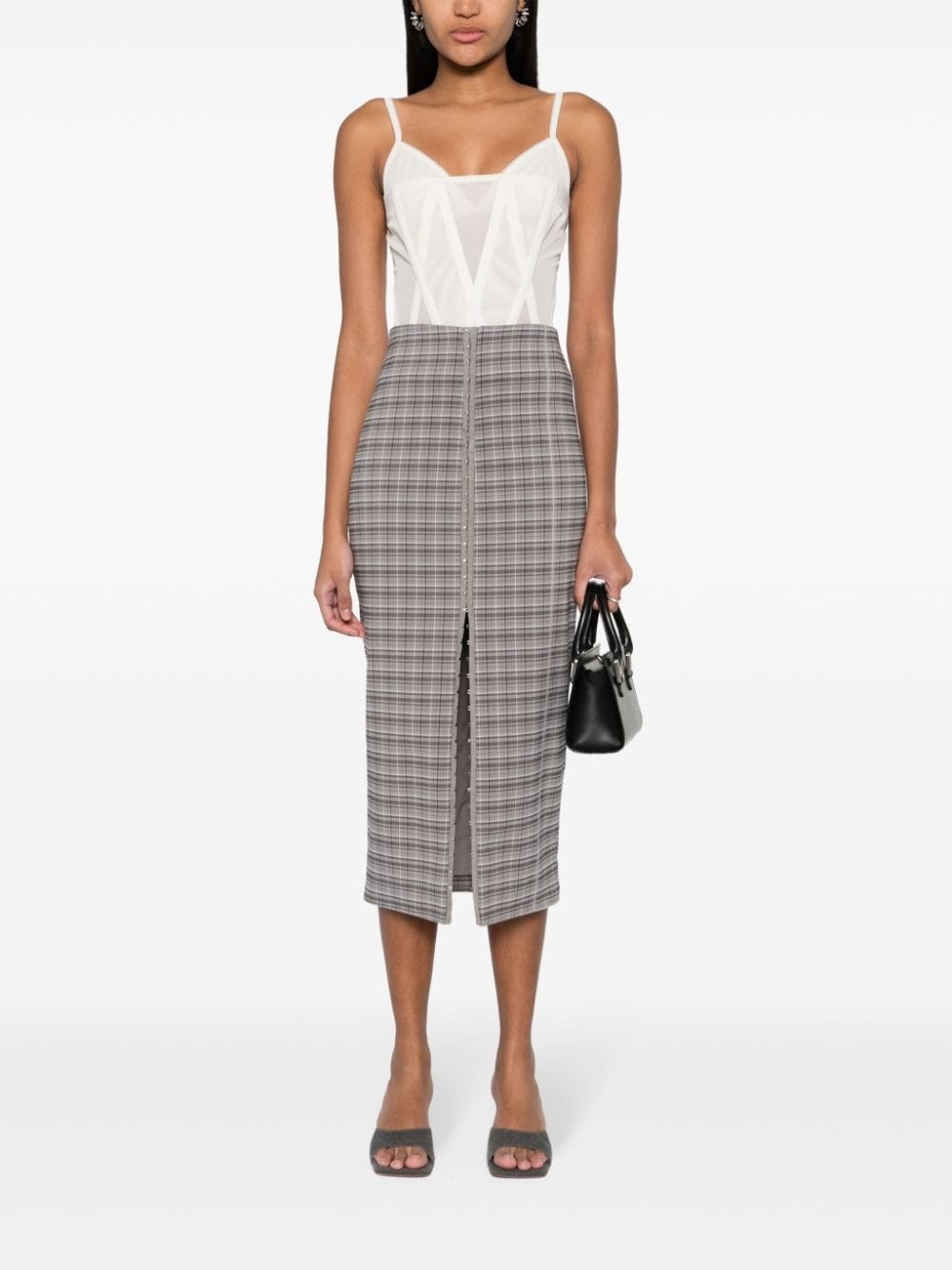 Palmer checked midi skirt - 2