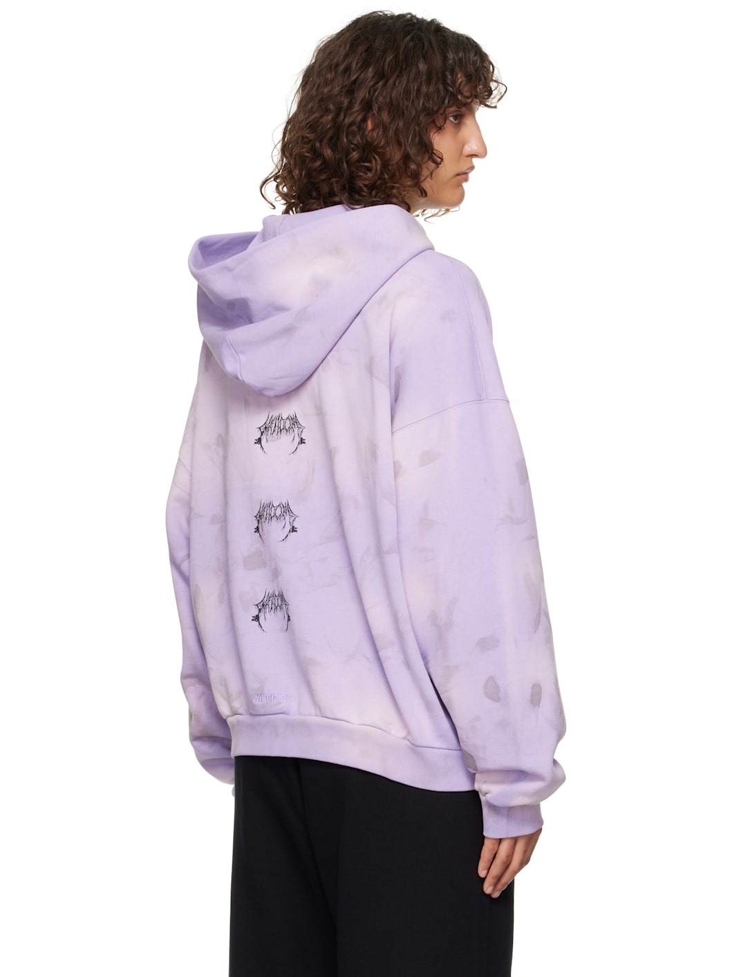 Purple Graphic Logo Zip-Up Hoodie - 3