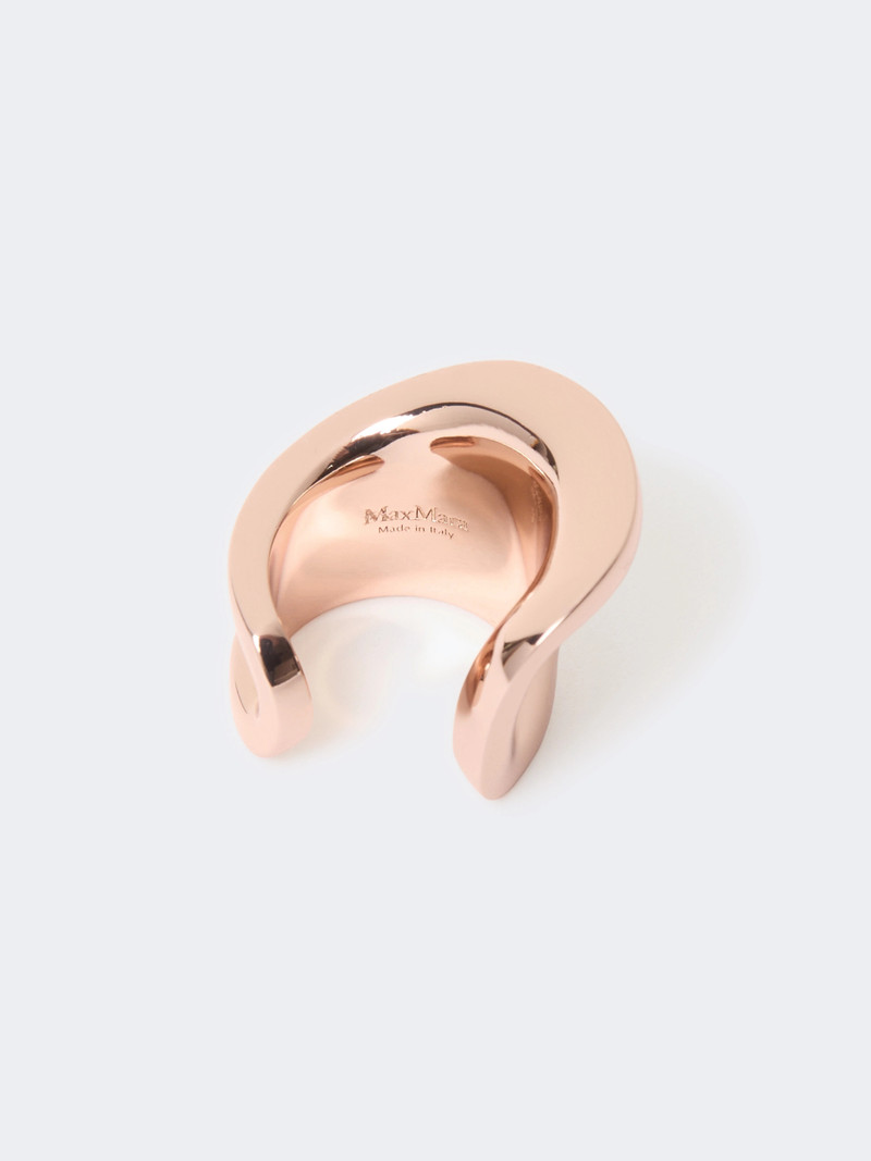 Max Mara Asymmetric metal ring - BRONZE outlook