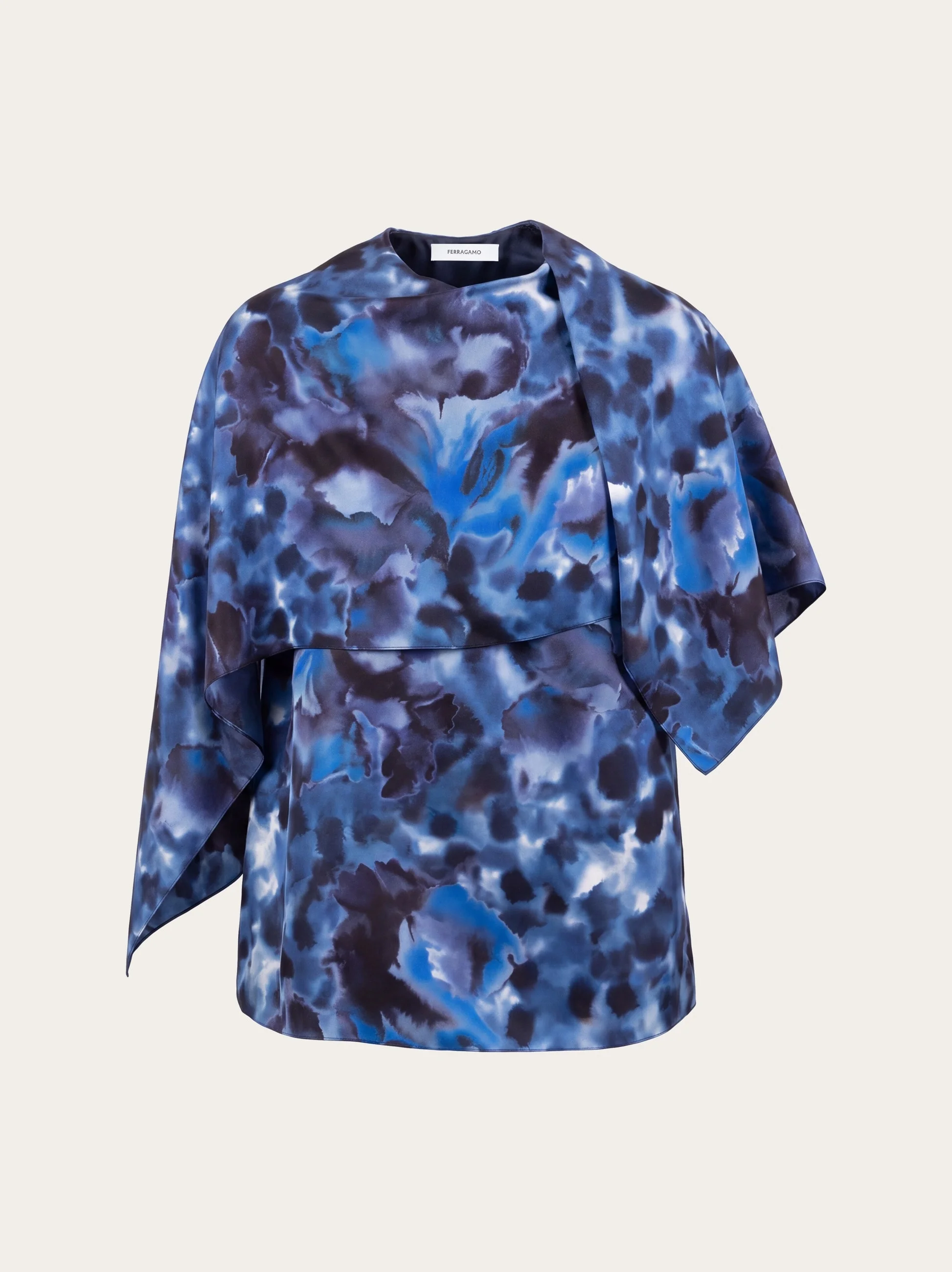 Carnation print sleeveless top - 1