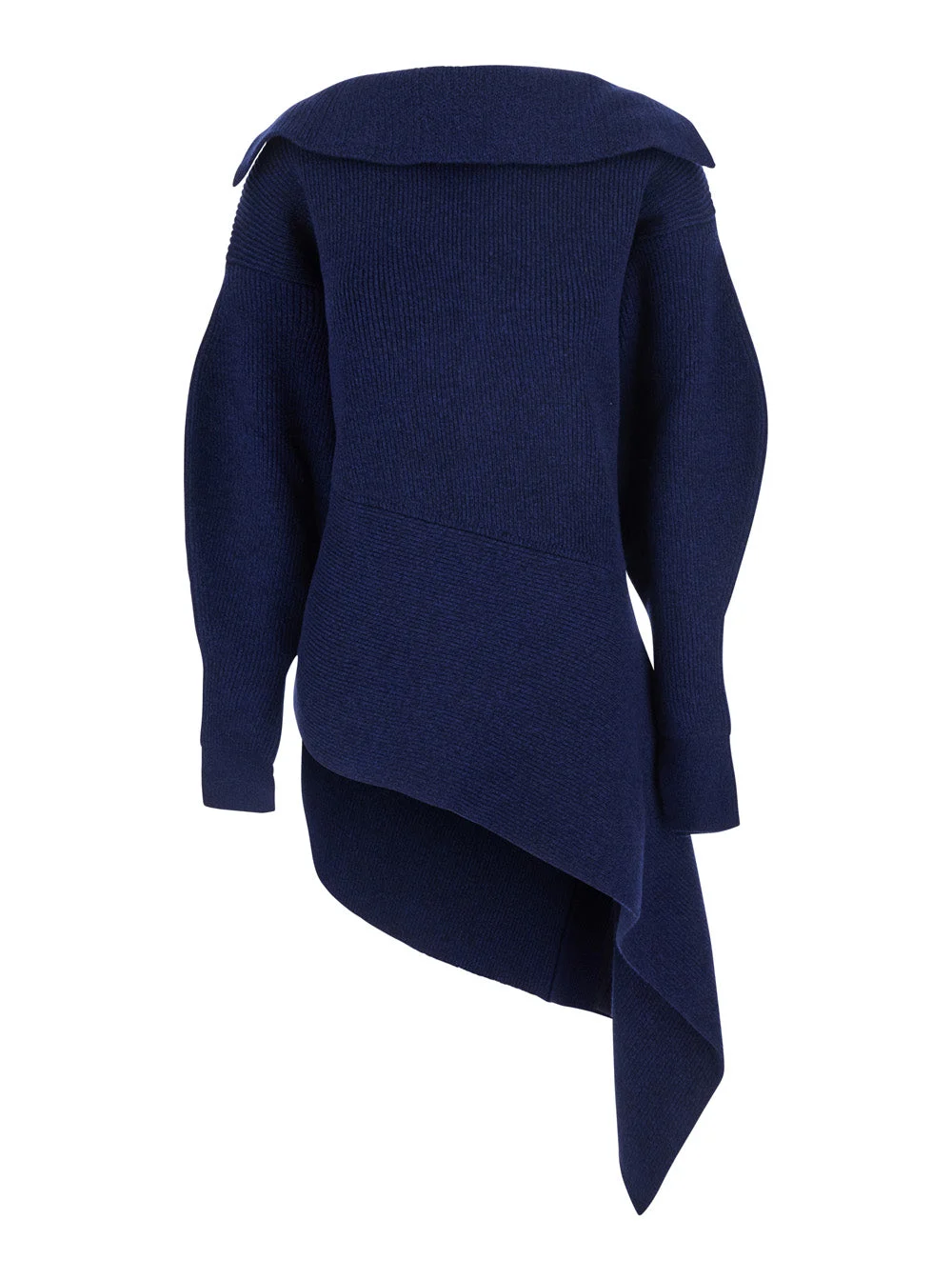 Givenchy Women Crew Neck Sweater With Padded Collar In Blue For Men - 1