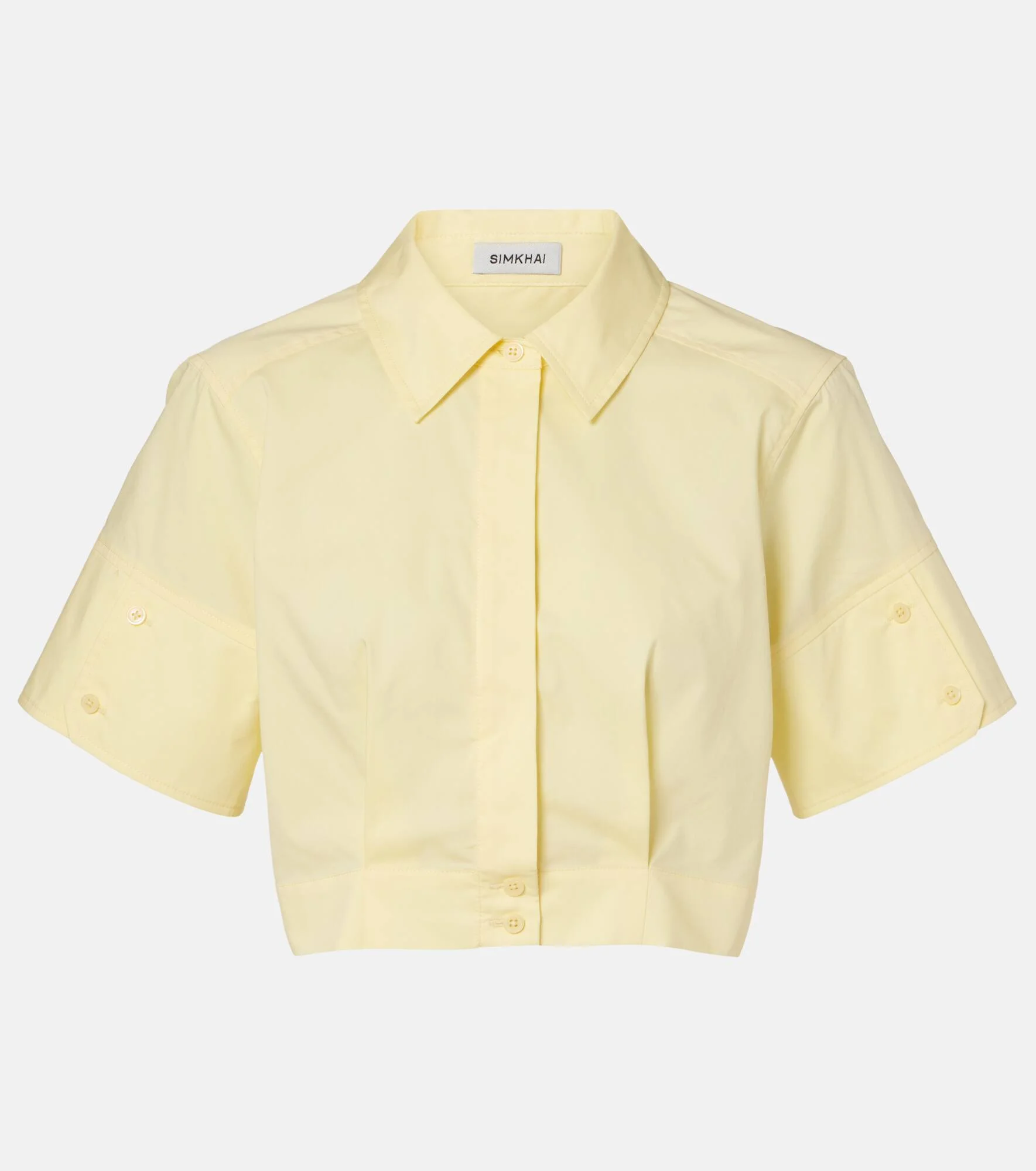 Sabrina cotton-blend crop top - 1