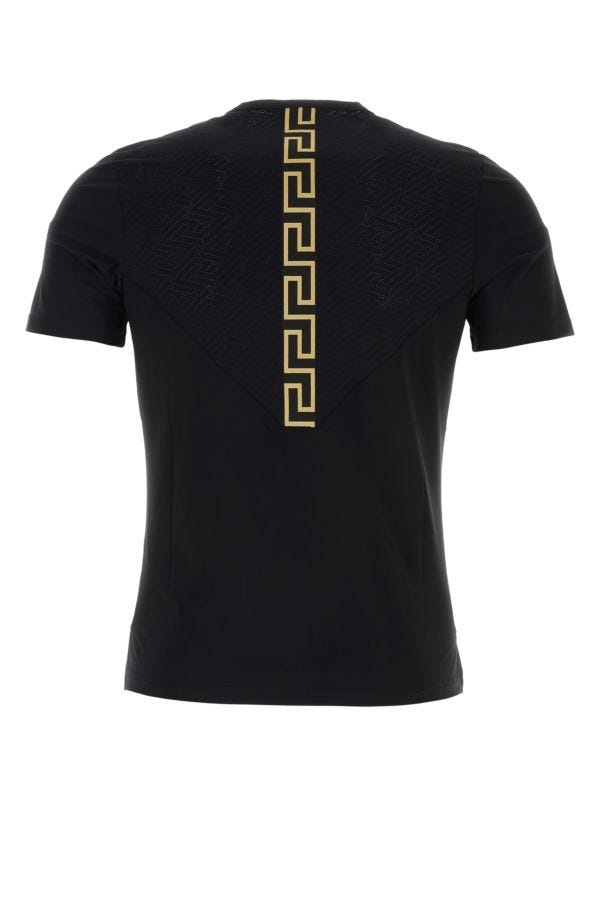 VERSACE Black Stretch Nylon T-Shirt - 2