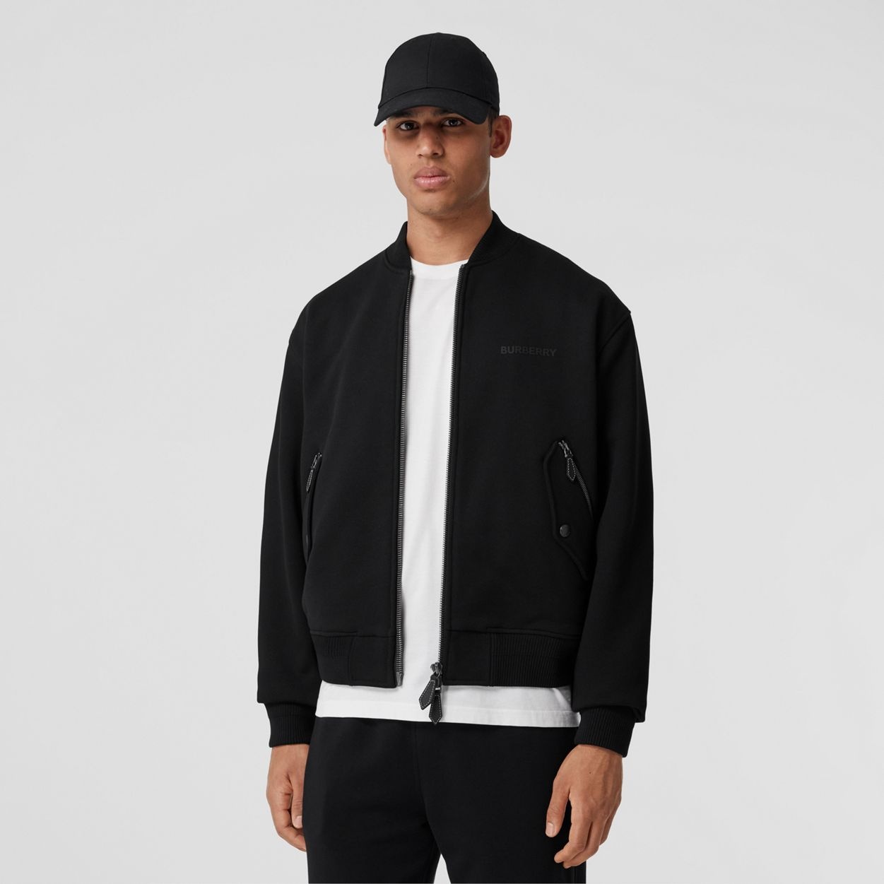 Monster Graphic Cotton Oversized Bomber Jacket - 7