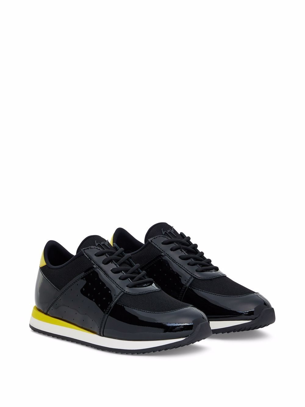 contrasting details panelled sneakers - 2