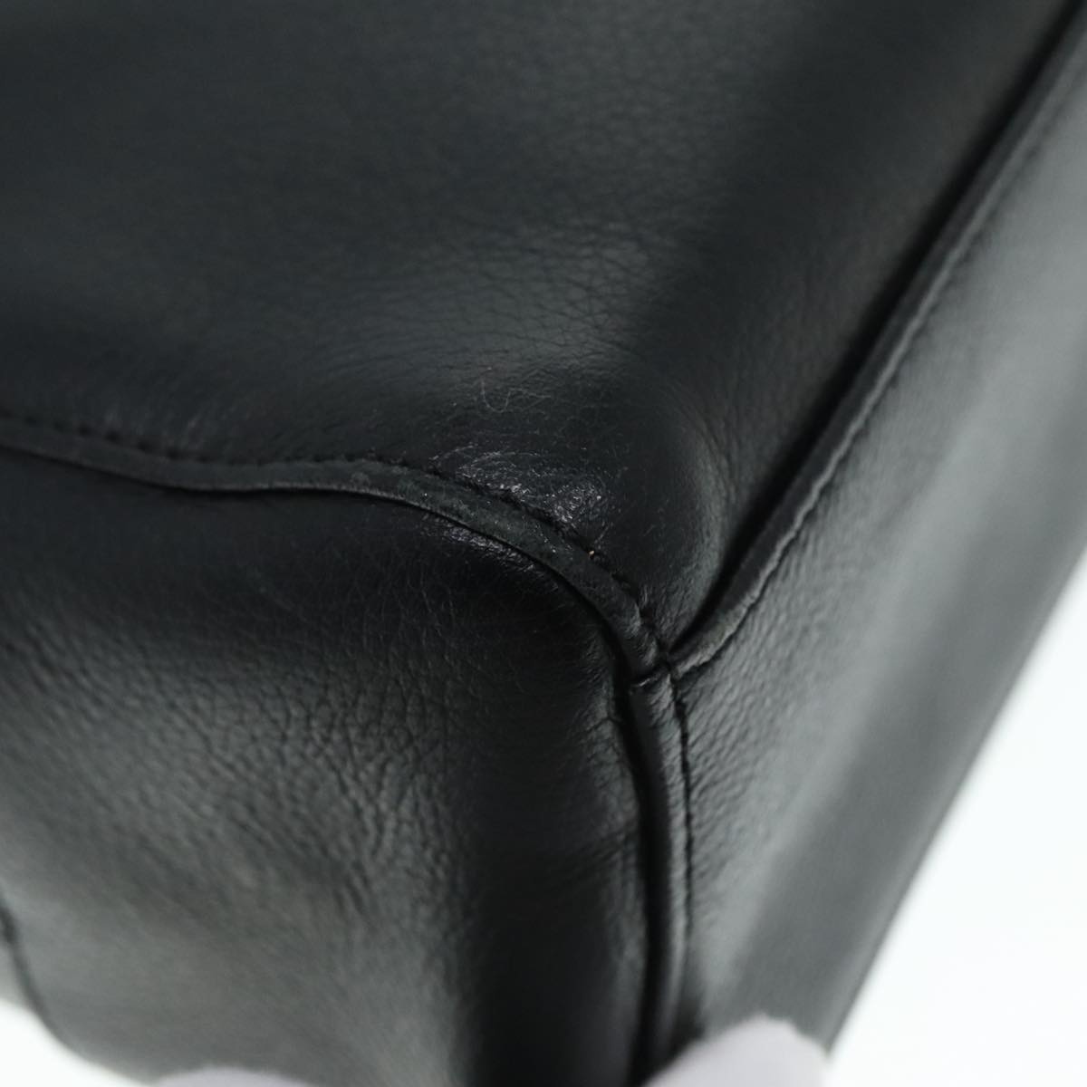 Burberry Hand Bag Leather Black Gold - 13